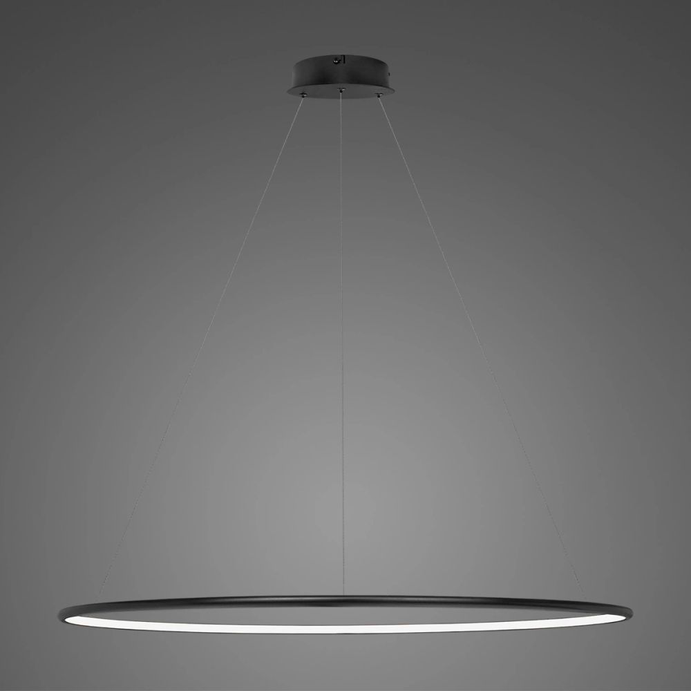 Altavola Design Ledowe Okręgi függőlámpa 1x45 W fekete LA073/P_120_in_4k_black_dimm