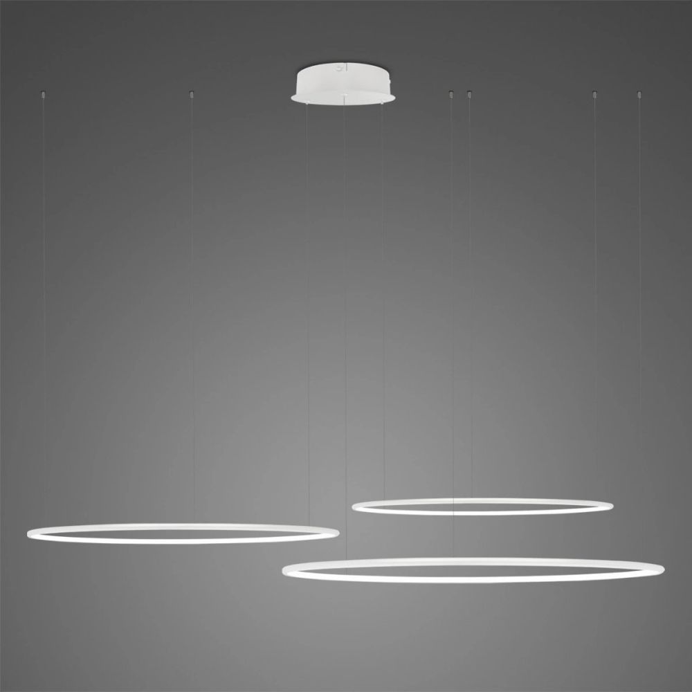 Altavola Design Ledowe Okręgi függőlámpa 3x68 W fehér LA075/CO3_80_in_3k_white_dimm