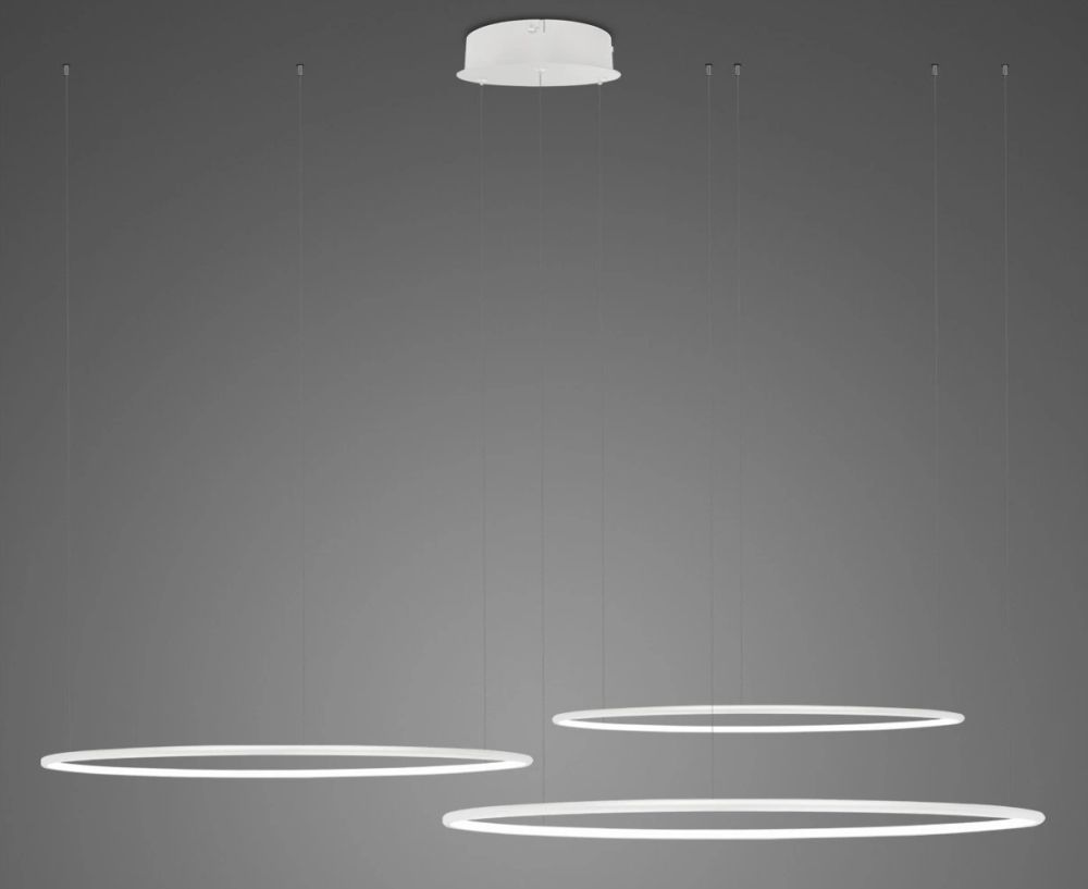 Altavola Design Ledowe Okręgi függőlámpa 3x68 W fehér LA075/CO3_80_in_4k_white