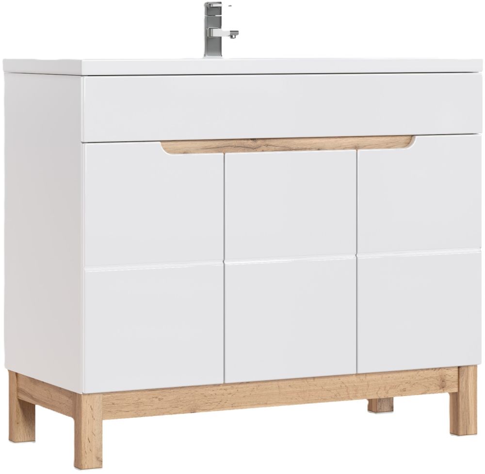 Comad Bali White szekrény 100x46x84 cm álló, mosdó alatti fehér BALI WHITE 825 -100 CM FSC