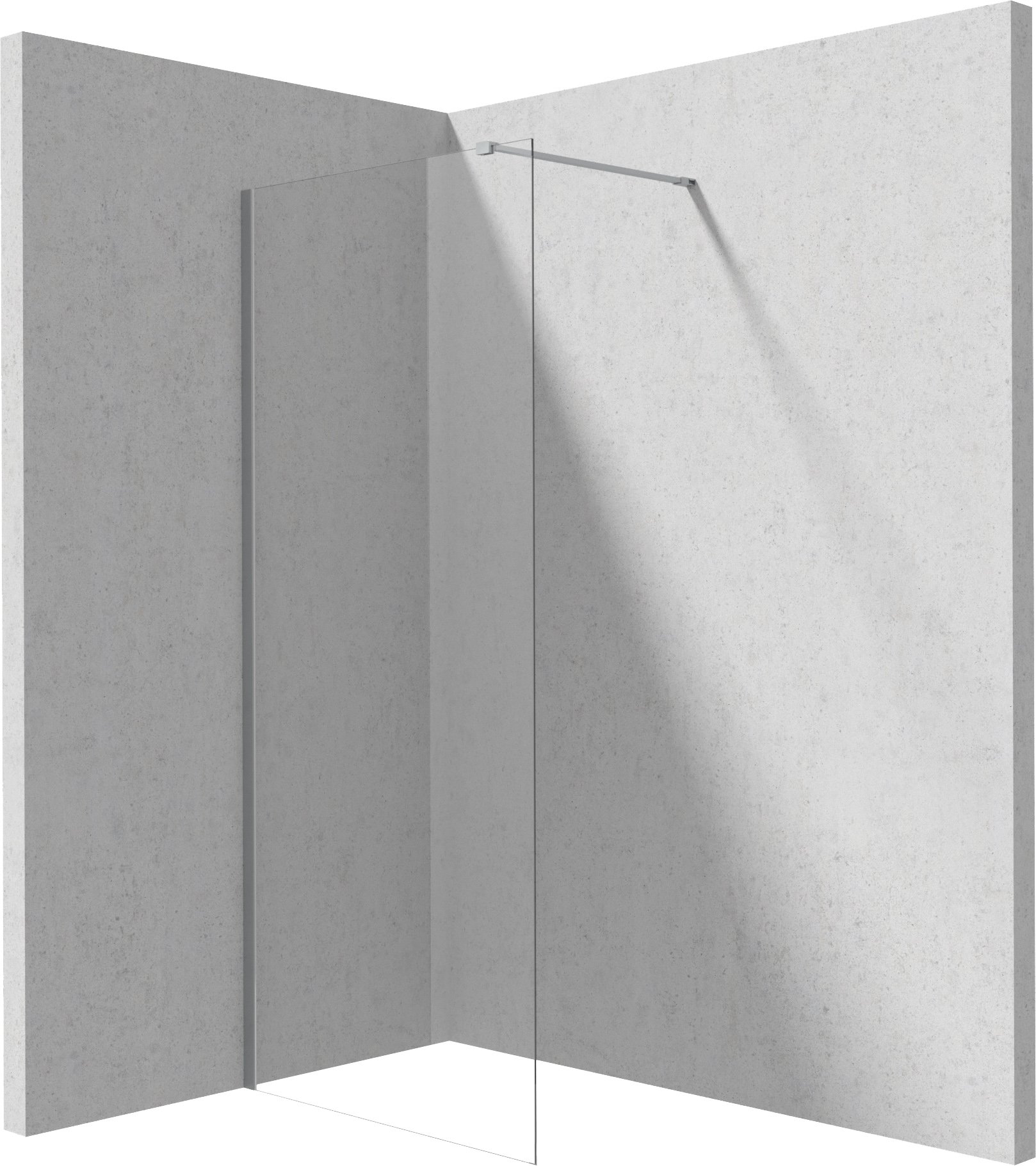 Deante Prizma zuhanykabin fal walk-in 80 cm csiszolt/átlátszó üveg KTJ_F38P