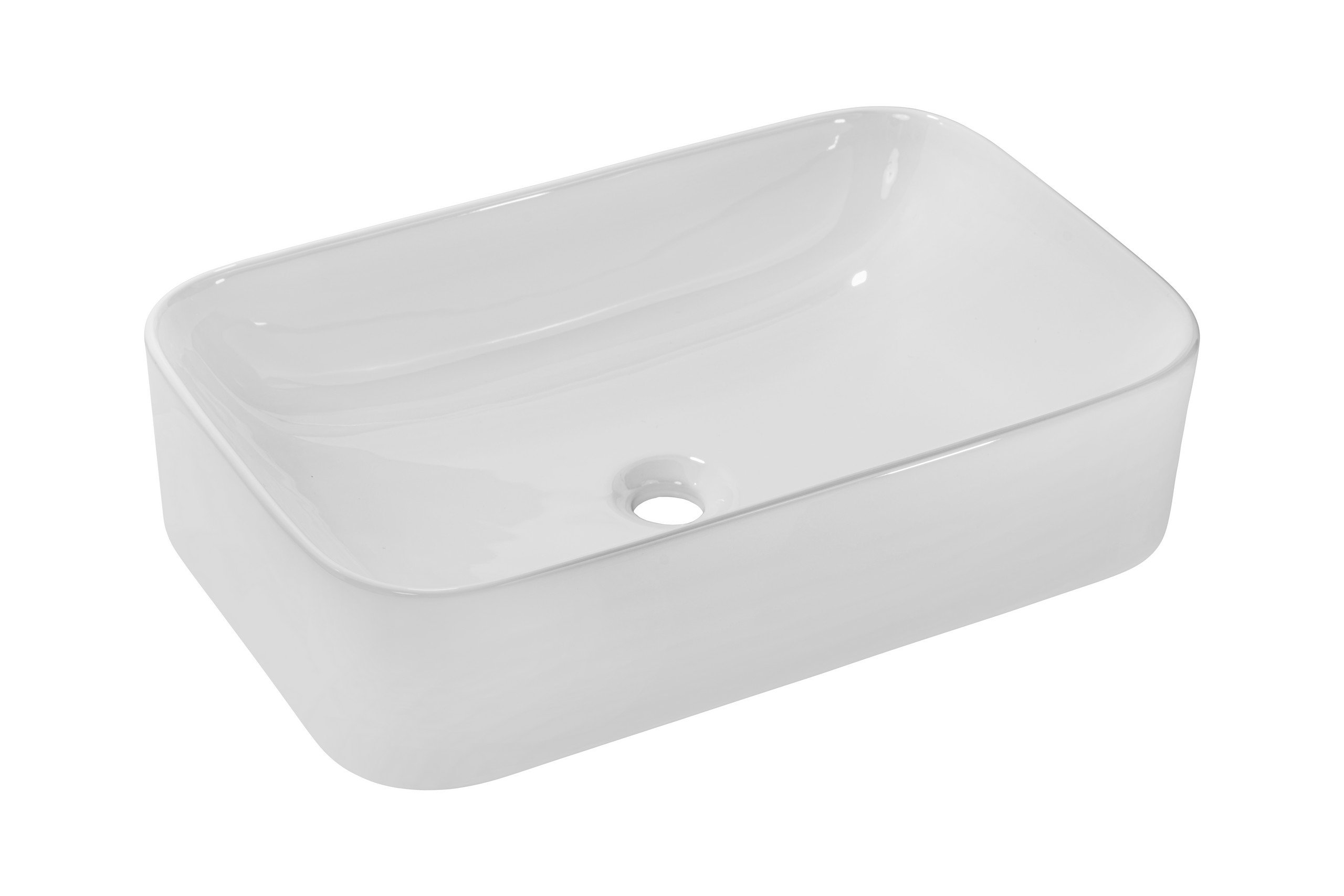 Comad Kama mosdótál 61x38 cm négyszögletes mosdótálak fehér UN-KATI60-SW 7857B(60)