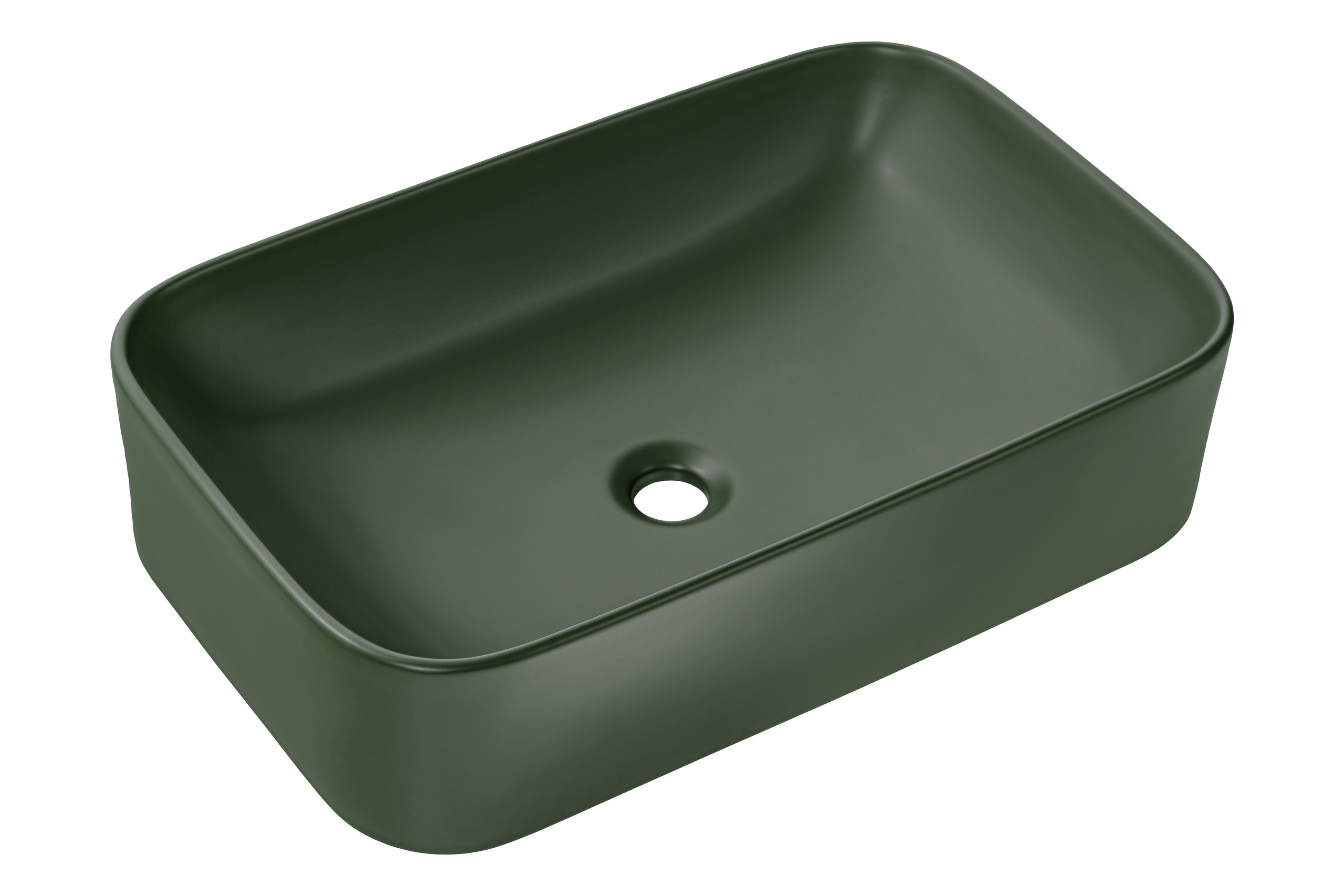 Comad Kama mosdótál 61x38 cm négyszögletes mosdótálak zöld UN-KAMA-MFG-60