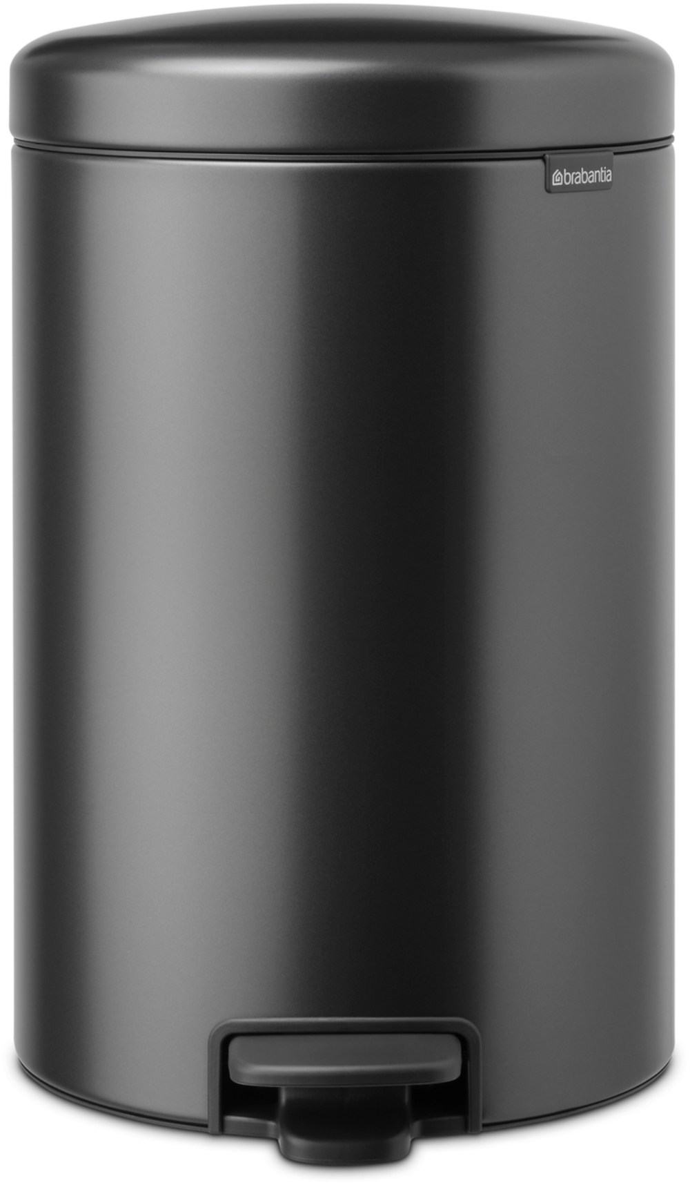 Brabantia NewIcon szemeteskosár 20 l fekete-szürke 233500