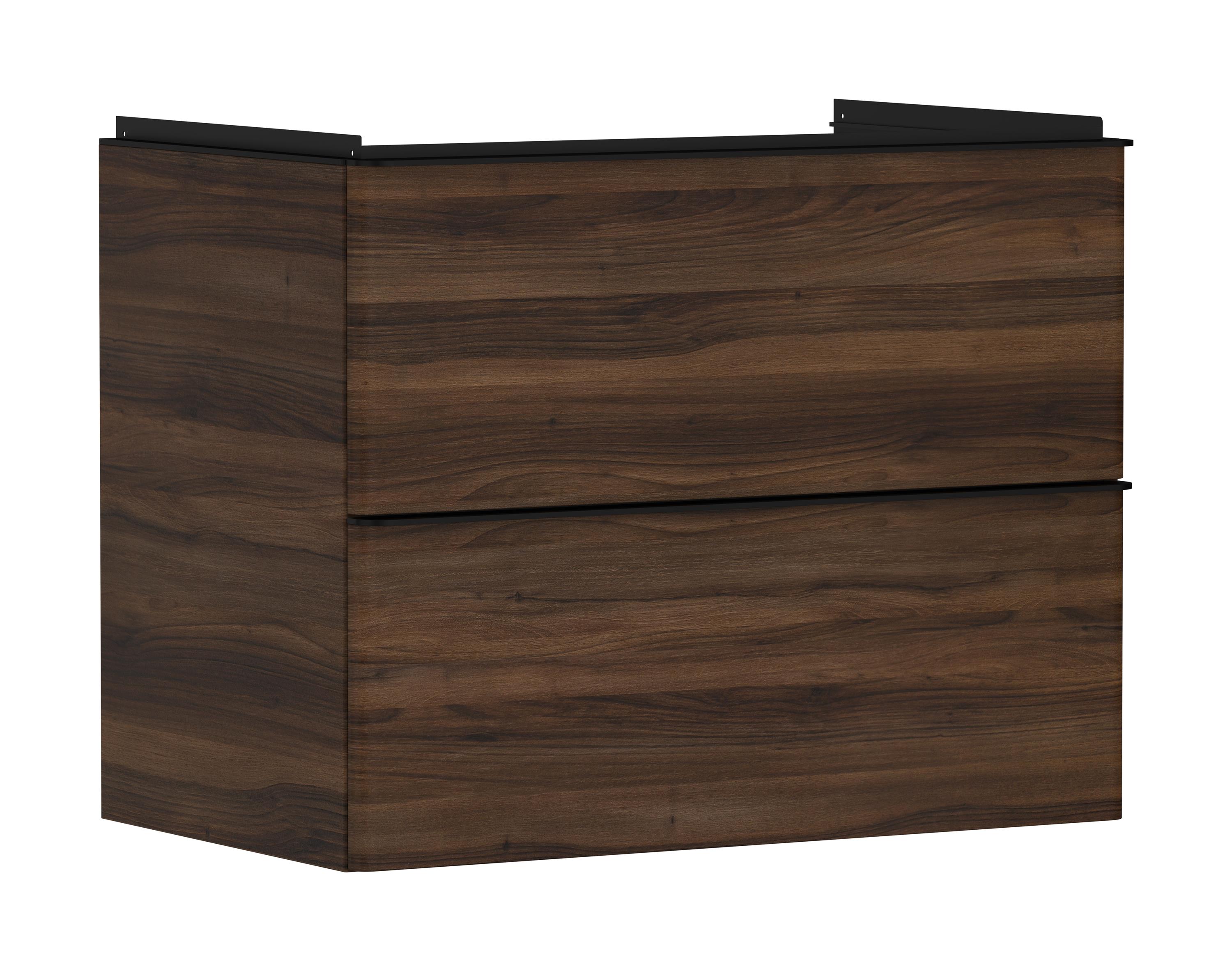Hansgrohe Xelu Q szekrény 78x49.5x60.5 cm mosdókagyló alá akasztható fekete-dió 54030670