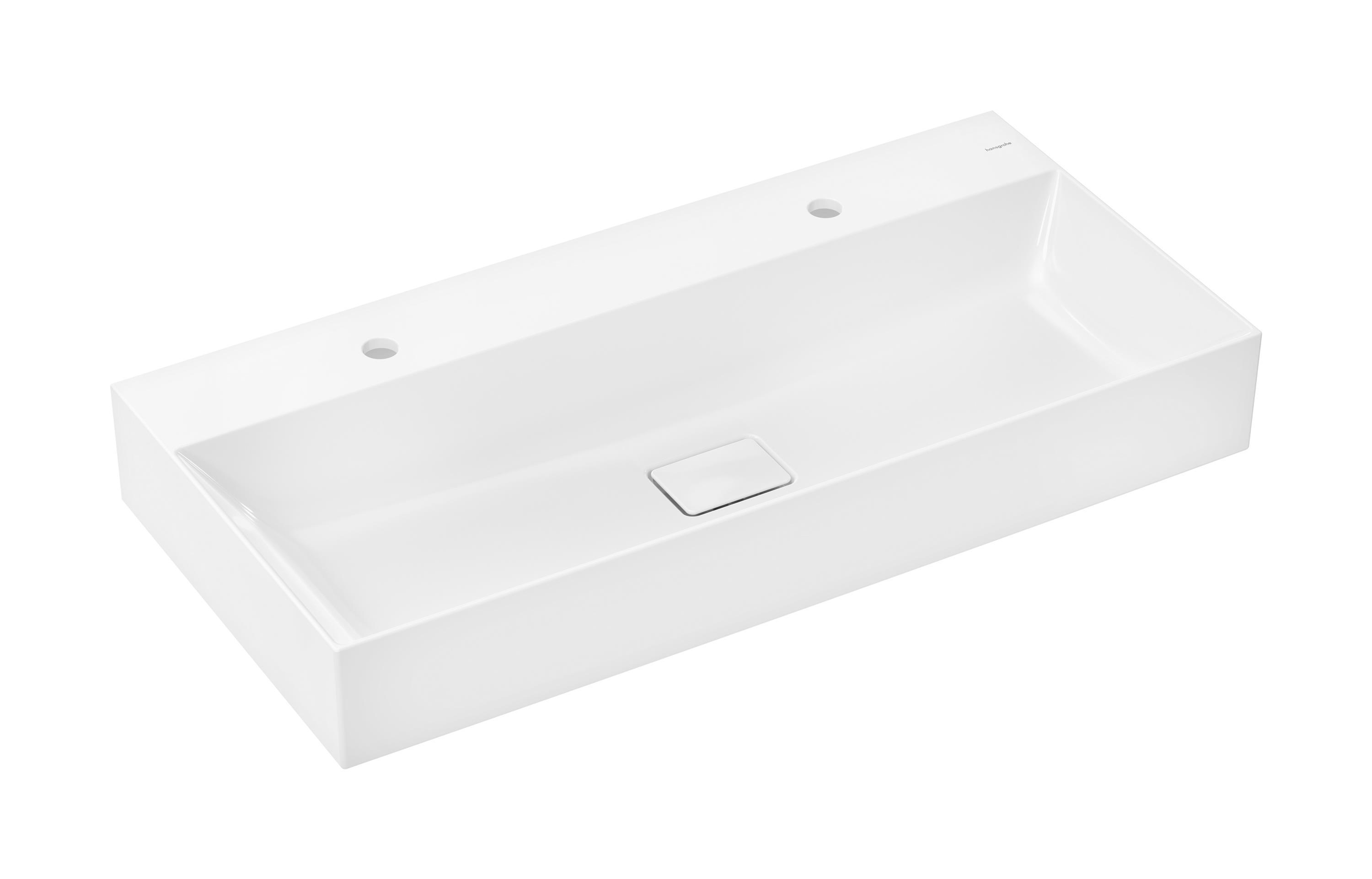 Hansgrohe Xevolos E mosdótál 100x48 cm négyszögletes klasszikus-beépíthető fehér 61110450