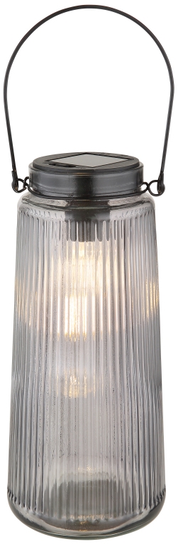 Globo Lighting Solar napelemes állólámpa 2x0.5 W fekete-füst színű 36646