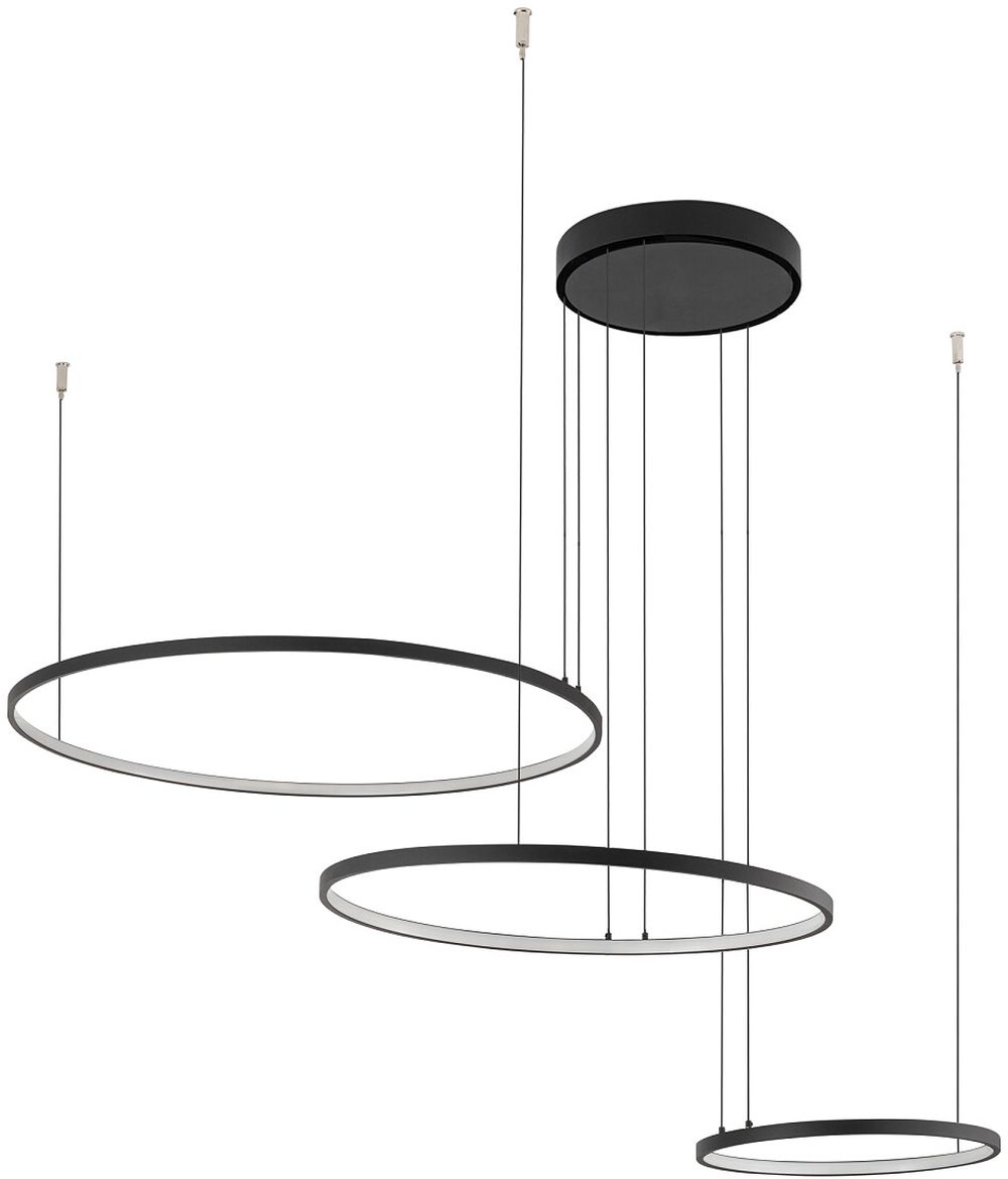 Nowodvorski Lighting Circolo Led függőlámpa 3x45 W fekete 10817