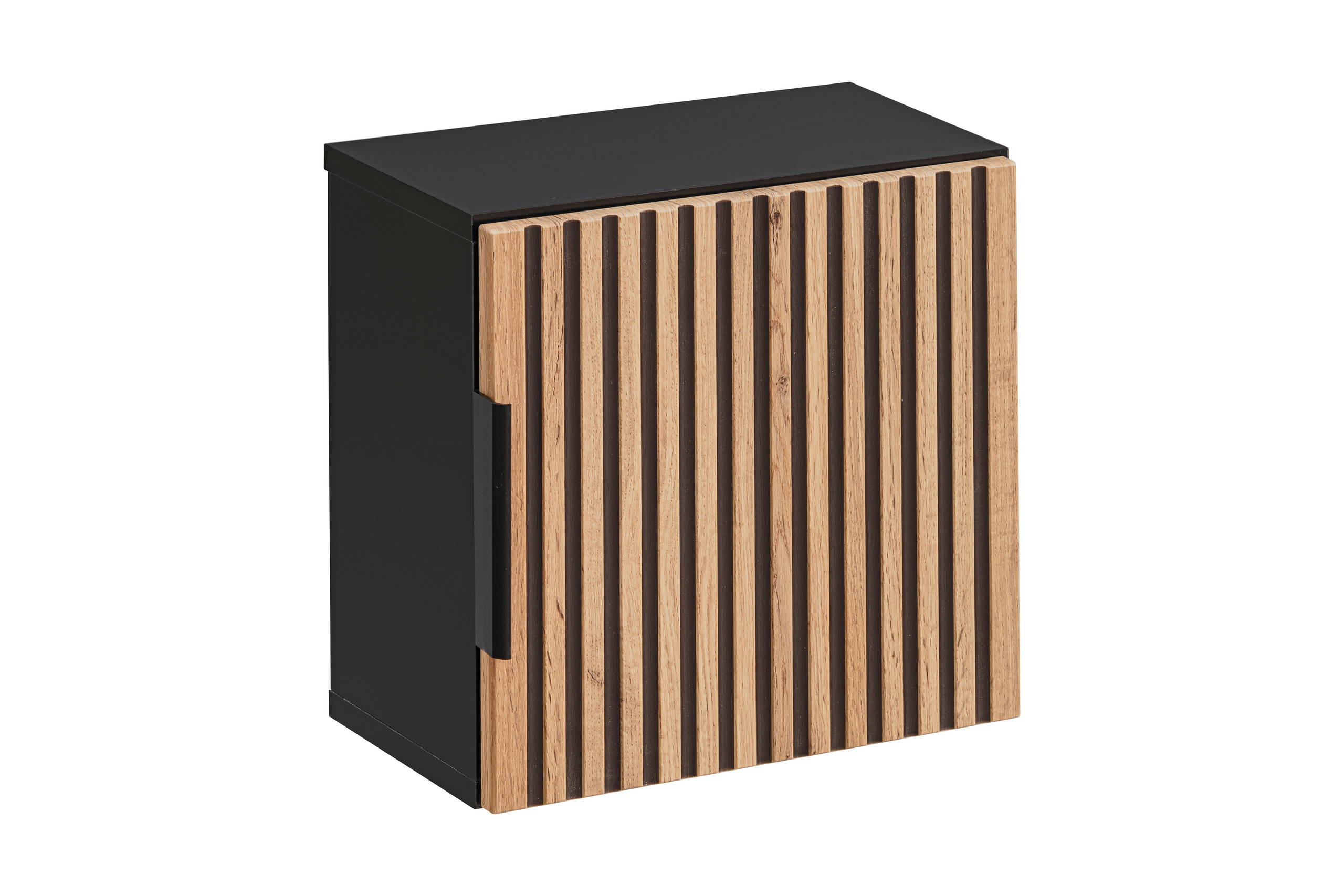 Comad Xilo szekrény 35x35x22 cm oldalra akasztható fekete-szürke-tölgy XILO BLACK WOTAN 83-01-D-1D