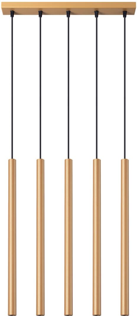 Sollux Lighting Pastelo függőlámpa 5x8 W fekete-arany SL.1173