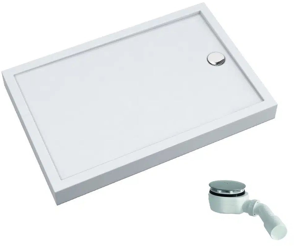 Schedpol Competia New téglalap alakú zuhanytálca szifonnal 100x90 cm fehér 3.4845