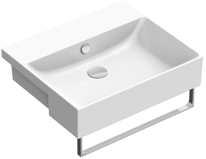 Catalano Zero mosdótál 55x47 cm négyszögletes süllyesztett fehér 0126550001