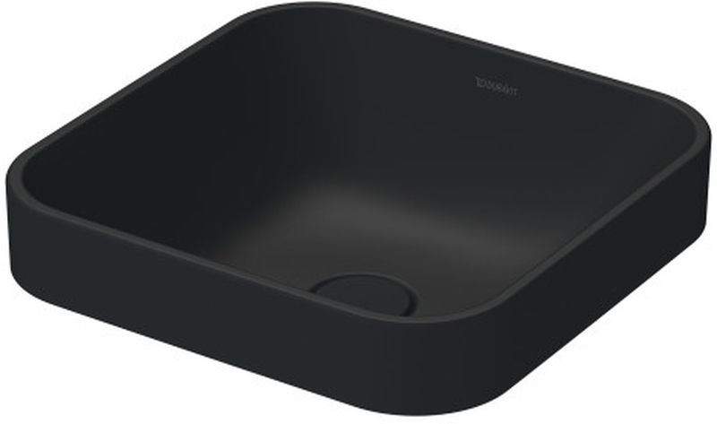 Duravit Happy D.2 mosdótál 40x40 cm négyzet mosdótálak antracit 23594013001