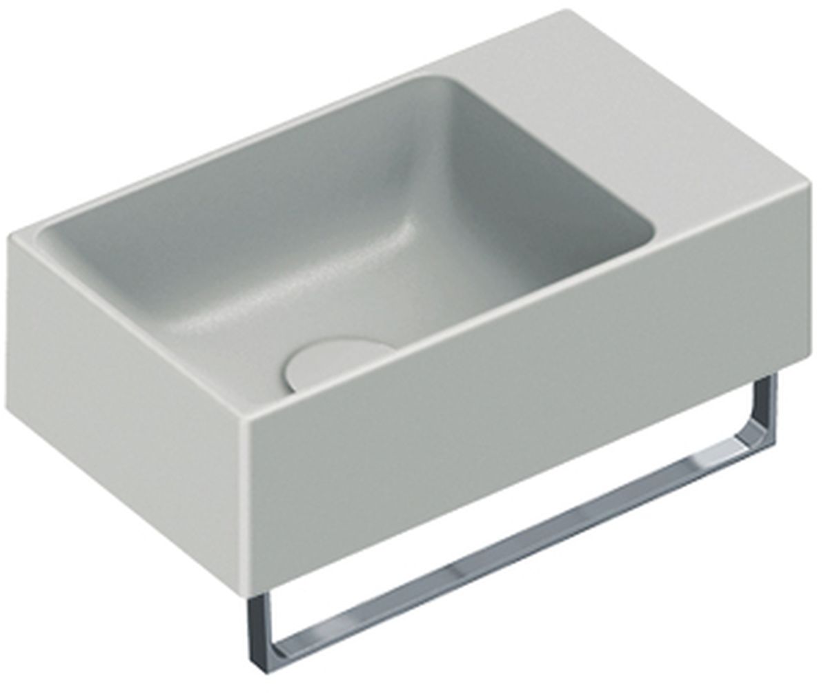 Catalano Verso mosdótál 40x23 cm négyszögletes klasszikus-beépíthető-mosdótálak szürke/kő 0220410023