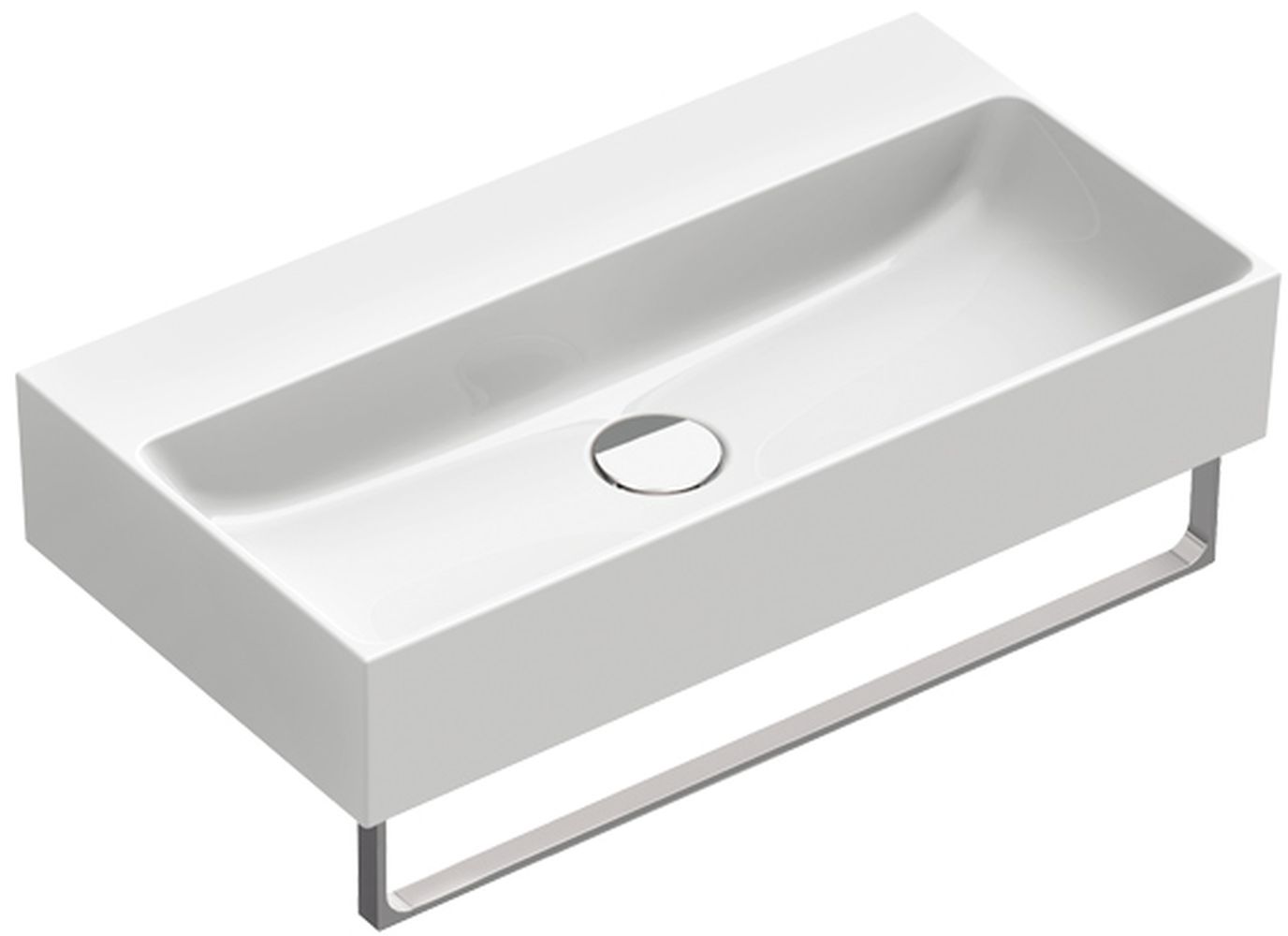 Catalano Verso mosdótál 65x35 cm négyszögletes klasszikus-mosdótálak fehér 0220650001