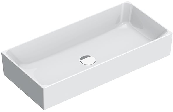 Catalano Zero mosdótál 75x35 cm négyszögletes mosdótálak fehér 0222750001