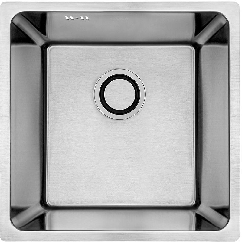 Laveo Aden acél mosogató szifonnal 44x44 cm SLA010P