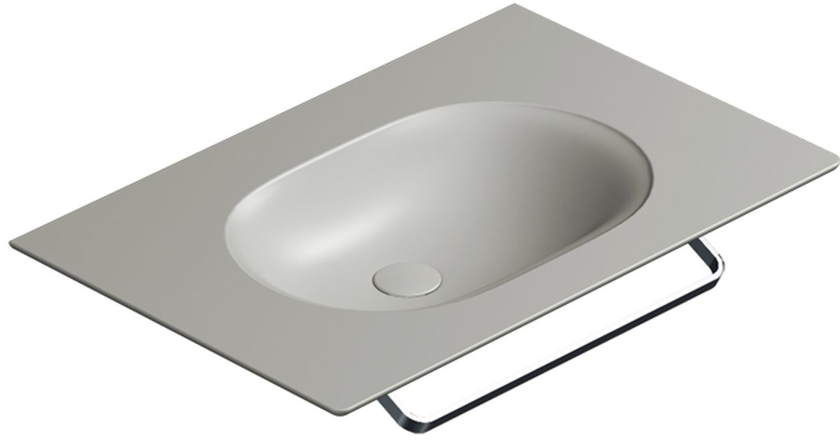 Catalano Horizon mosdótál 75x50 cm négyszögletes klasszikus-beépíthető szürke/kő 0520760023
