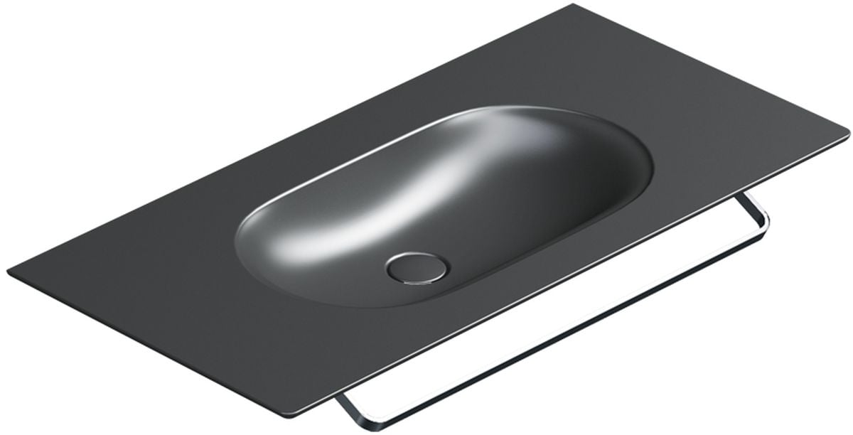 Catalano Horizon mosdótál 100x50 cm négyszögletes klasszikus-beépíthető-pulttal együtt fekete 0521010022