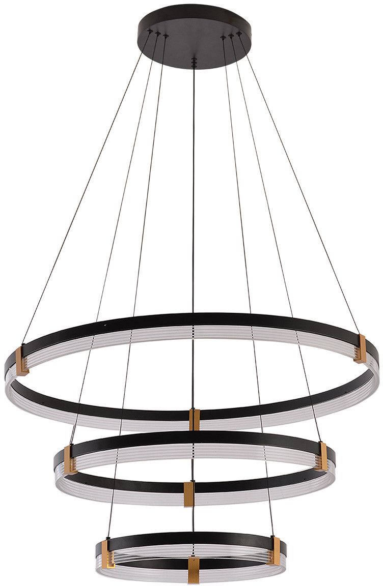 Light Prestige Plum függőlámpa x96 W fekete LP-0407/3PBK