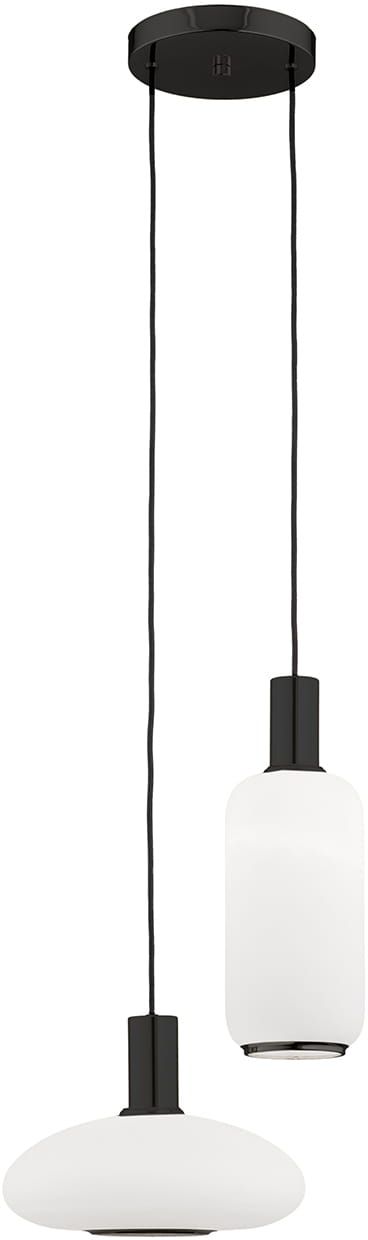 Argon Sagunto Plus függőlámpa 2x15 W fehér-fekete 7214