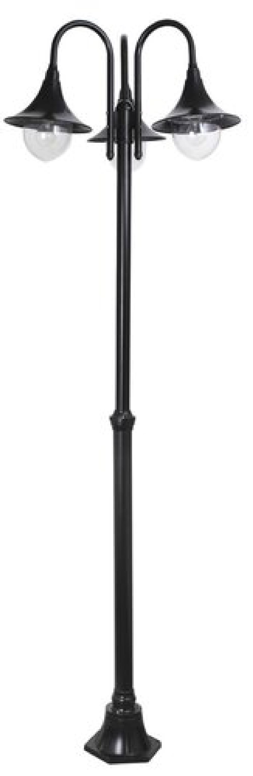 Rabalux Konstanz kültéri állólámpa 3x100 W fekete 8248