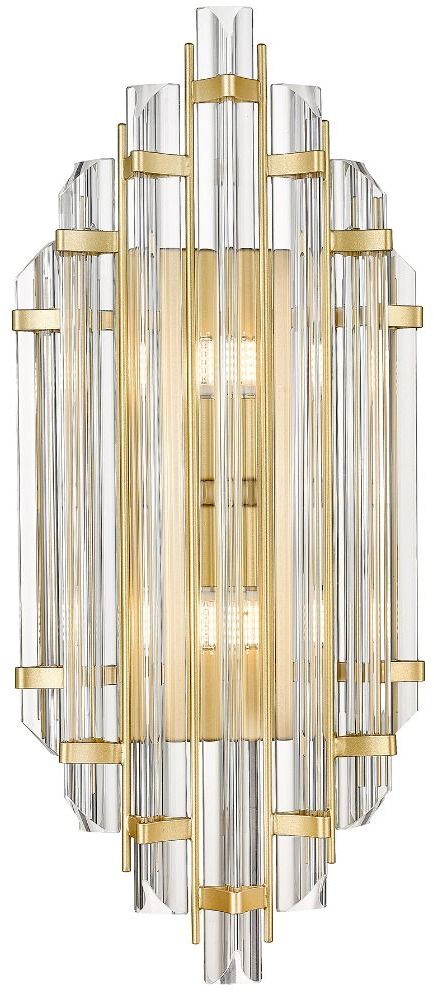 Zuma Line Alexandria oldalfali lámpa 2x42 W átlátszó-arany W0556-02A-V7V7