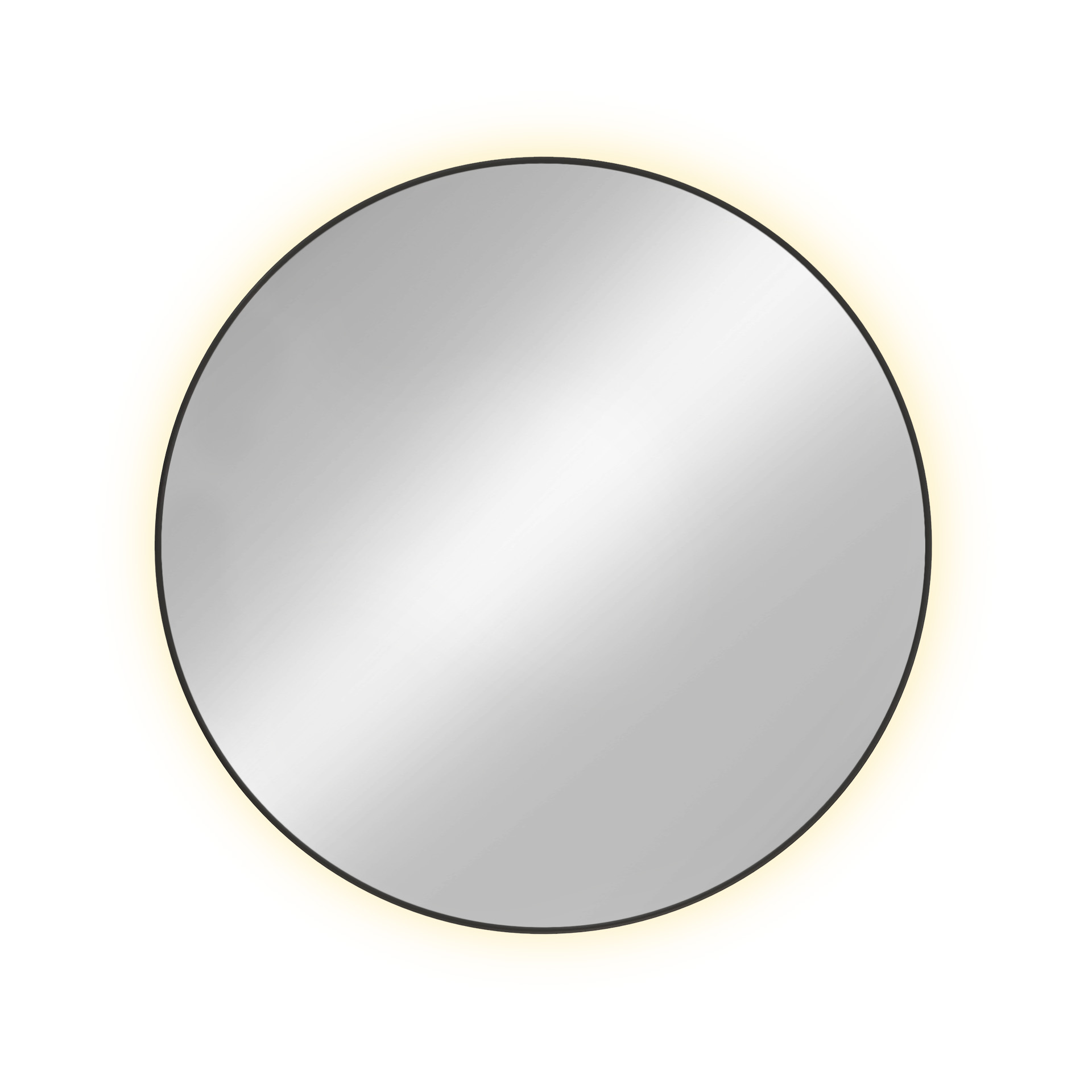 Baltica Design Tiny Border Bright tükör 90x90 cm kerek világítással arany 5904107910949