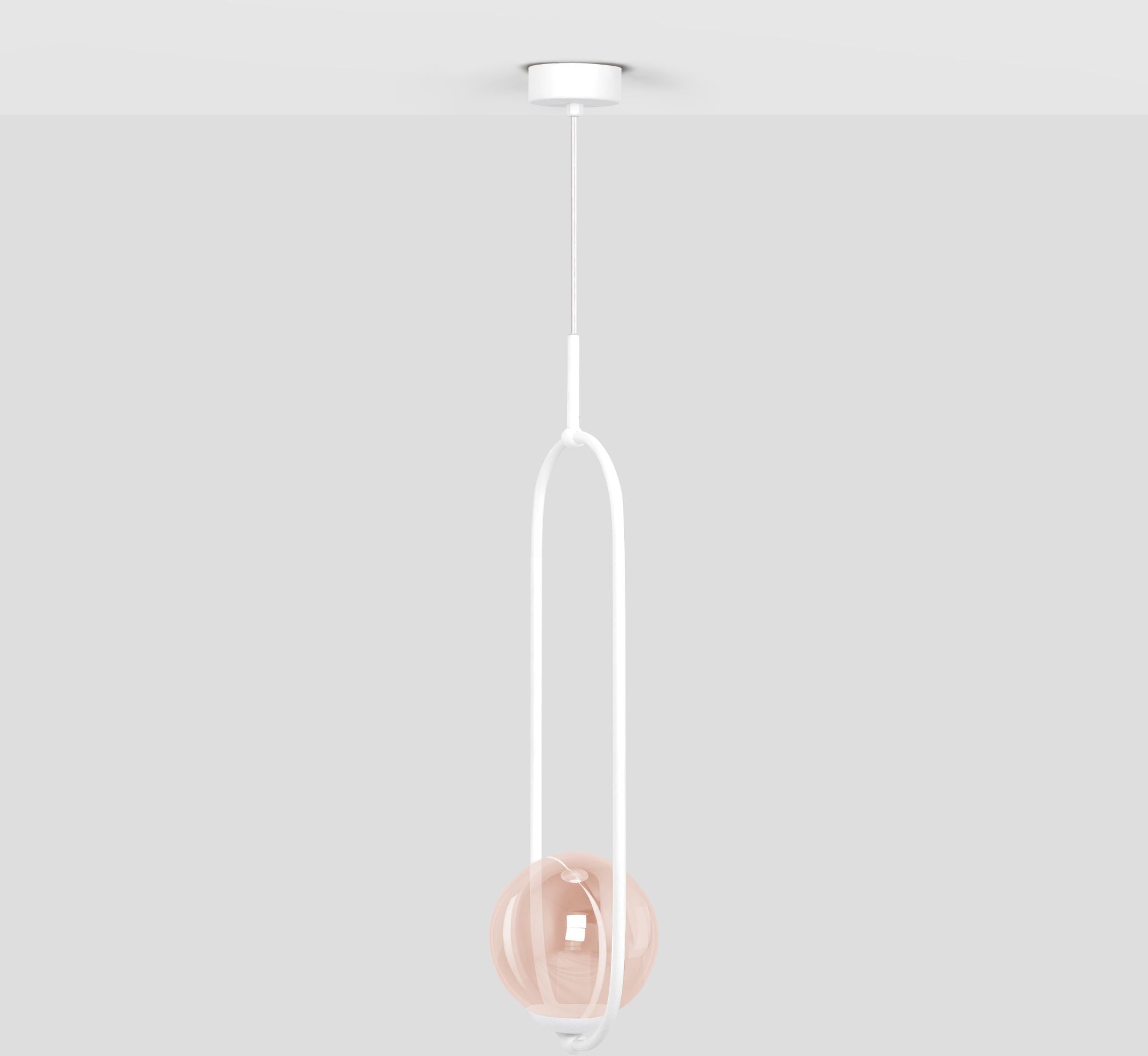 Kaja Arlena függőlámpa 1x40 W fehér-borostyán K-5304