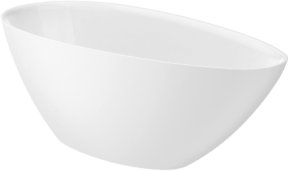 Roca Stonex térben álló kád 160x75 cm ovális fehér A248617000