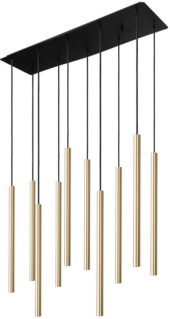 Nowodvorski Lighting Laser függőlámpa több mint 6x10 W fekete-sárgaréz 8924