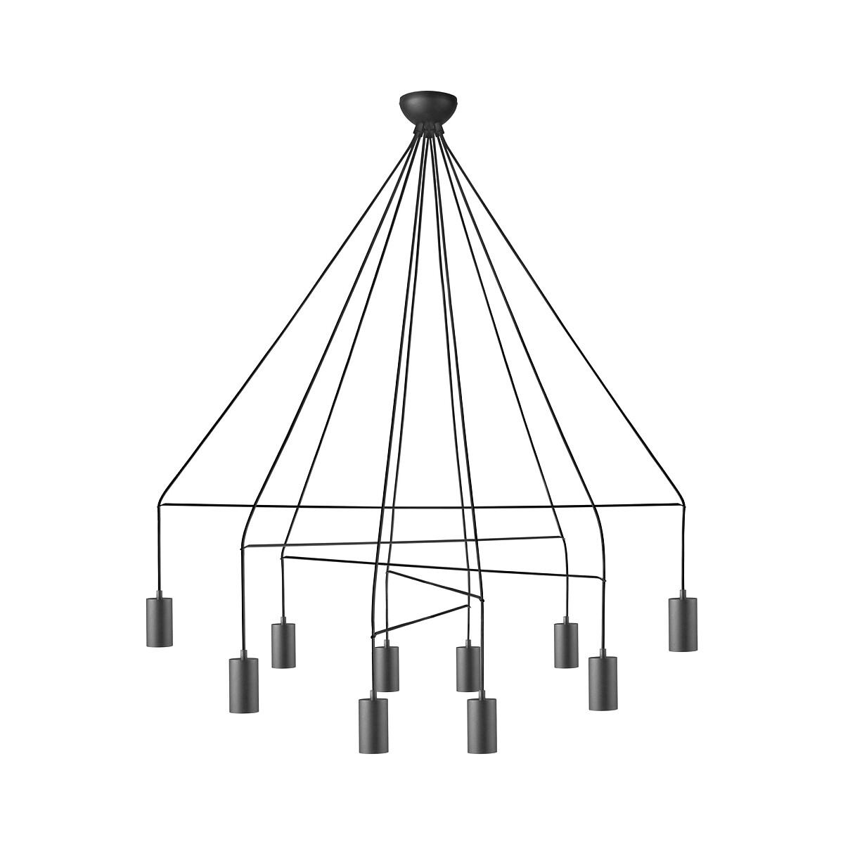 Nowodvorski Lighting Imbria függőlámpa több mint 6x10 W fekete 9680
