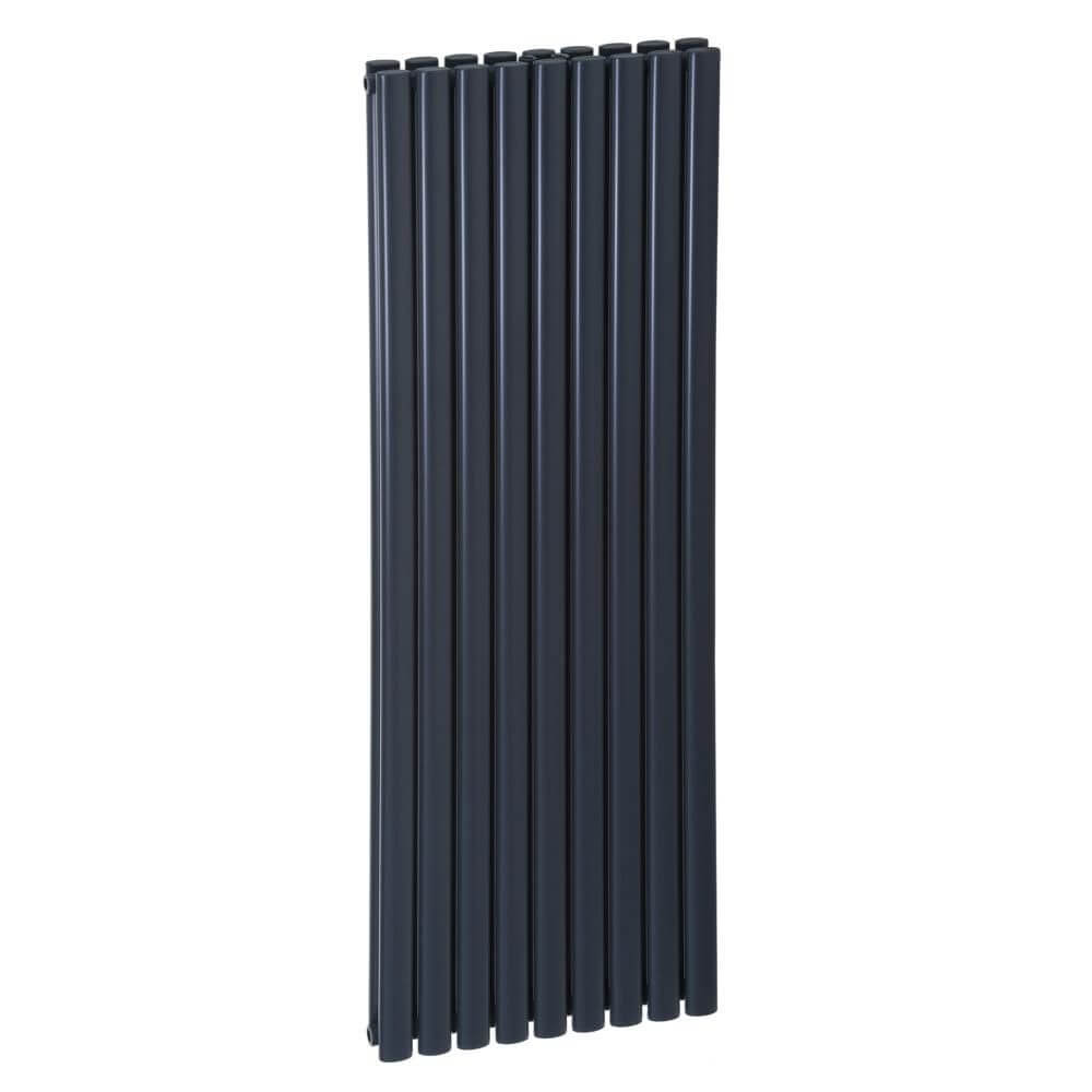 Luxrad Ring Podwójny dekoratív radiátor 160x41 cm podłączenie alsó fekete RINP1600410S040ZDC