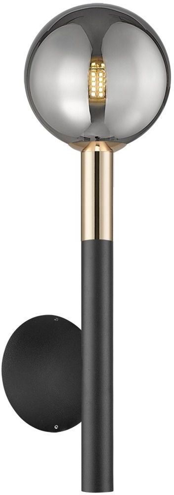 Zuma Line Arcturus oldalfali lámpa 1x4 W fekete-arany W0574-01B-SDFZ