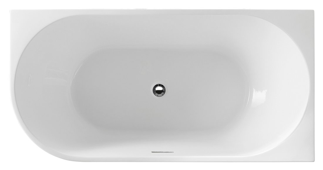 Aqualine Tibera fal mellé szerelhető fűrdőkád 140x70 cm fehér E1055