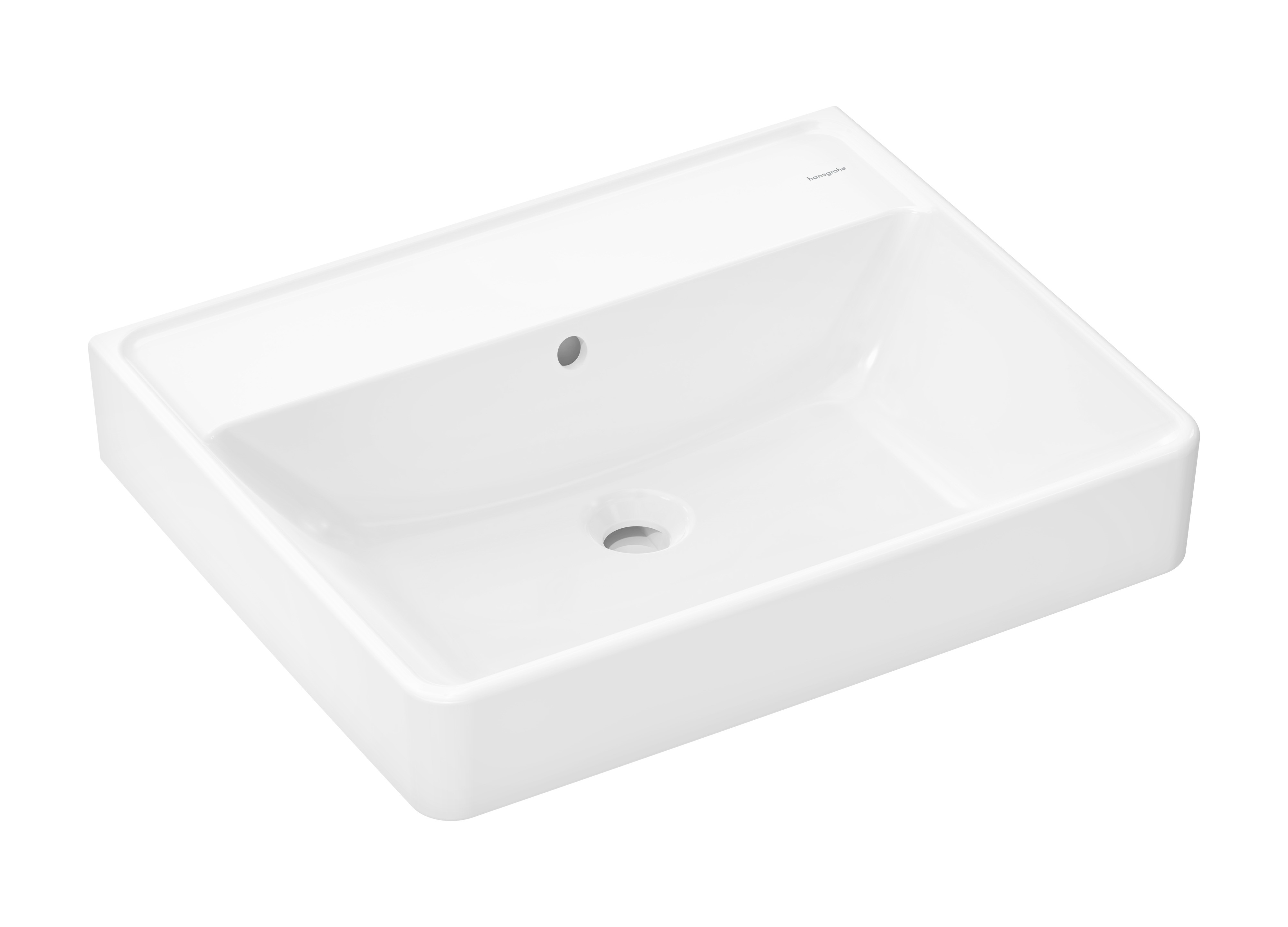 Hansgrohe Xanuia Q mosdótál 60x48 cm négyszögletes klasszikus-mosdótálak fehér 60244450