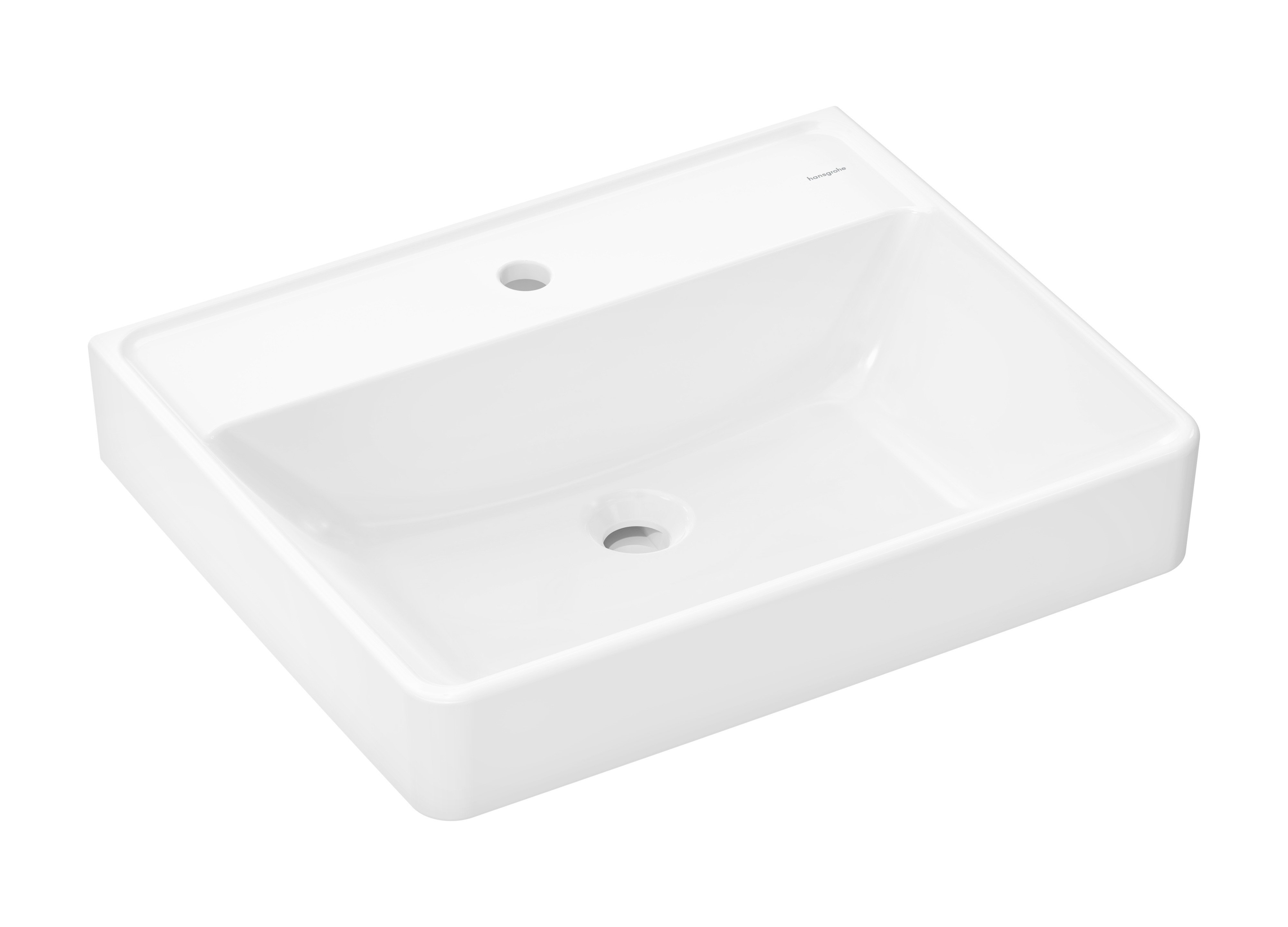 Hansgrohe Xanuia Q mosdótál 60x48 cm négyszögletes klasszikus fehér 61150450
