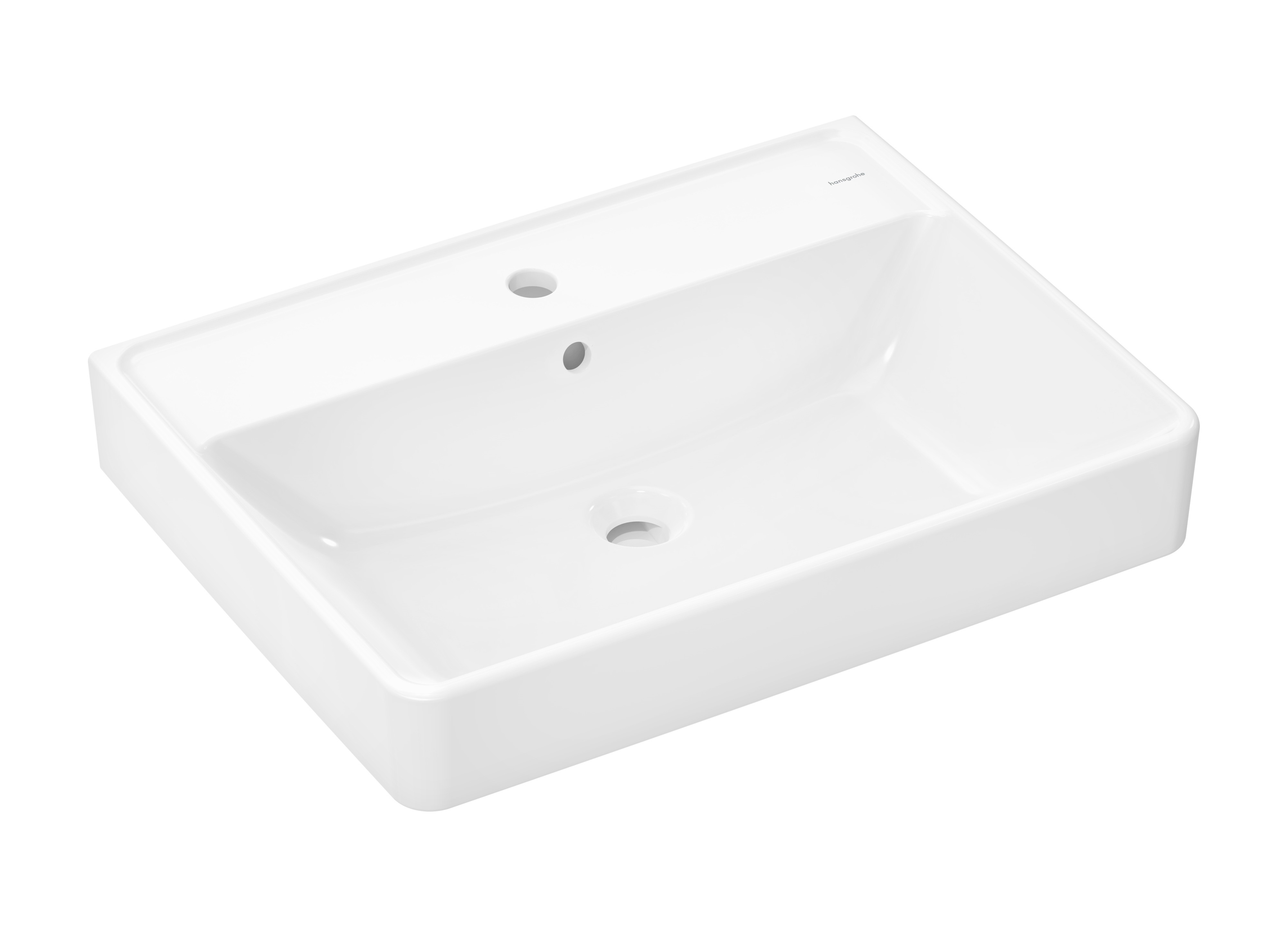 Hansgrohe Xanuia Q mosdótál 65x48 cm négyszögletes klasszikus-mosdótálak fehér 60252450