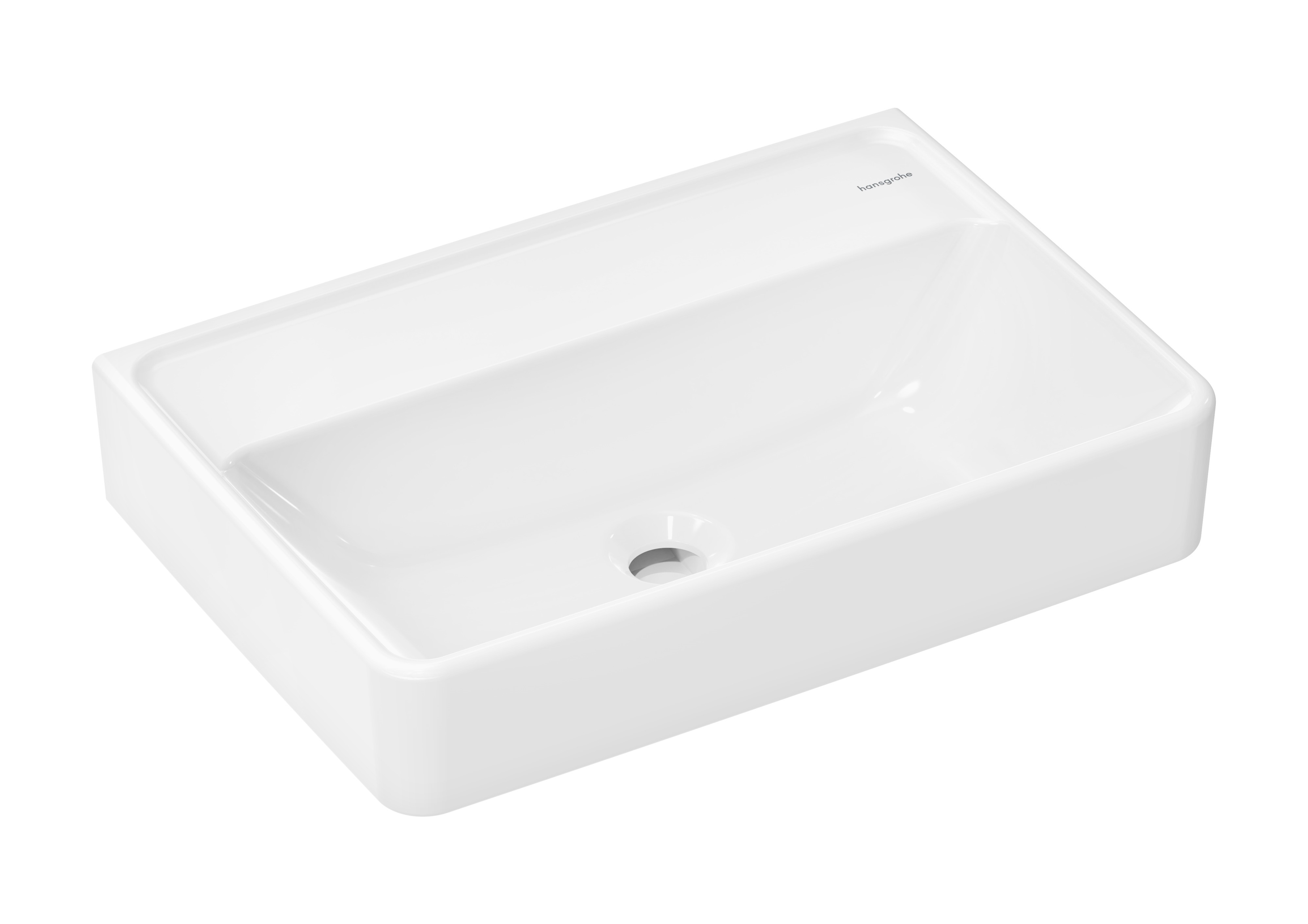 Hansgrohe Xanuia Q mosdótál 55x37 cm négyszögletes klasszikus fehér 60212450