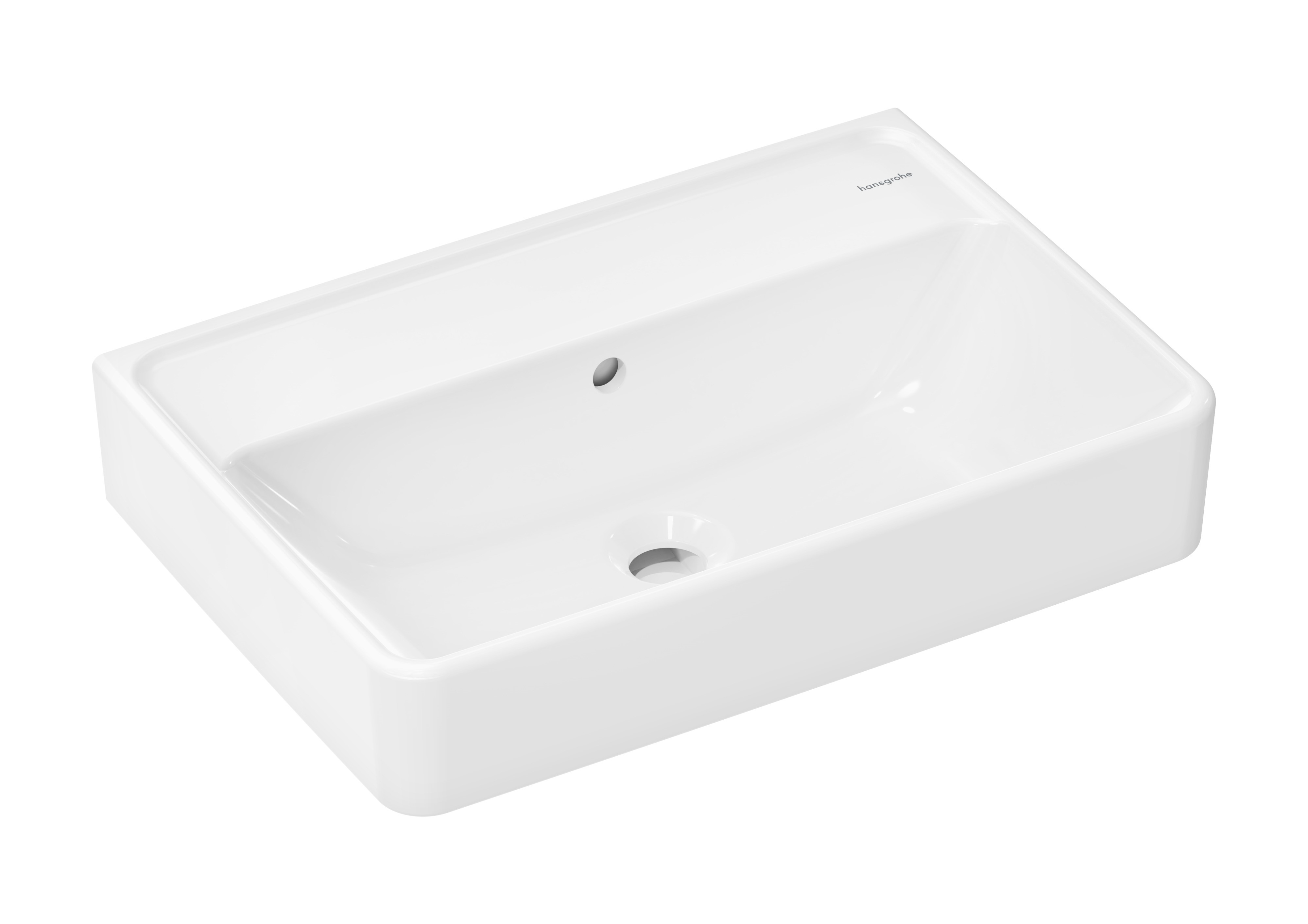 Hansgrohe Xanuia Q mosdótál 55x37 cm négyszögletes klasszikus fehér 61121450
