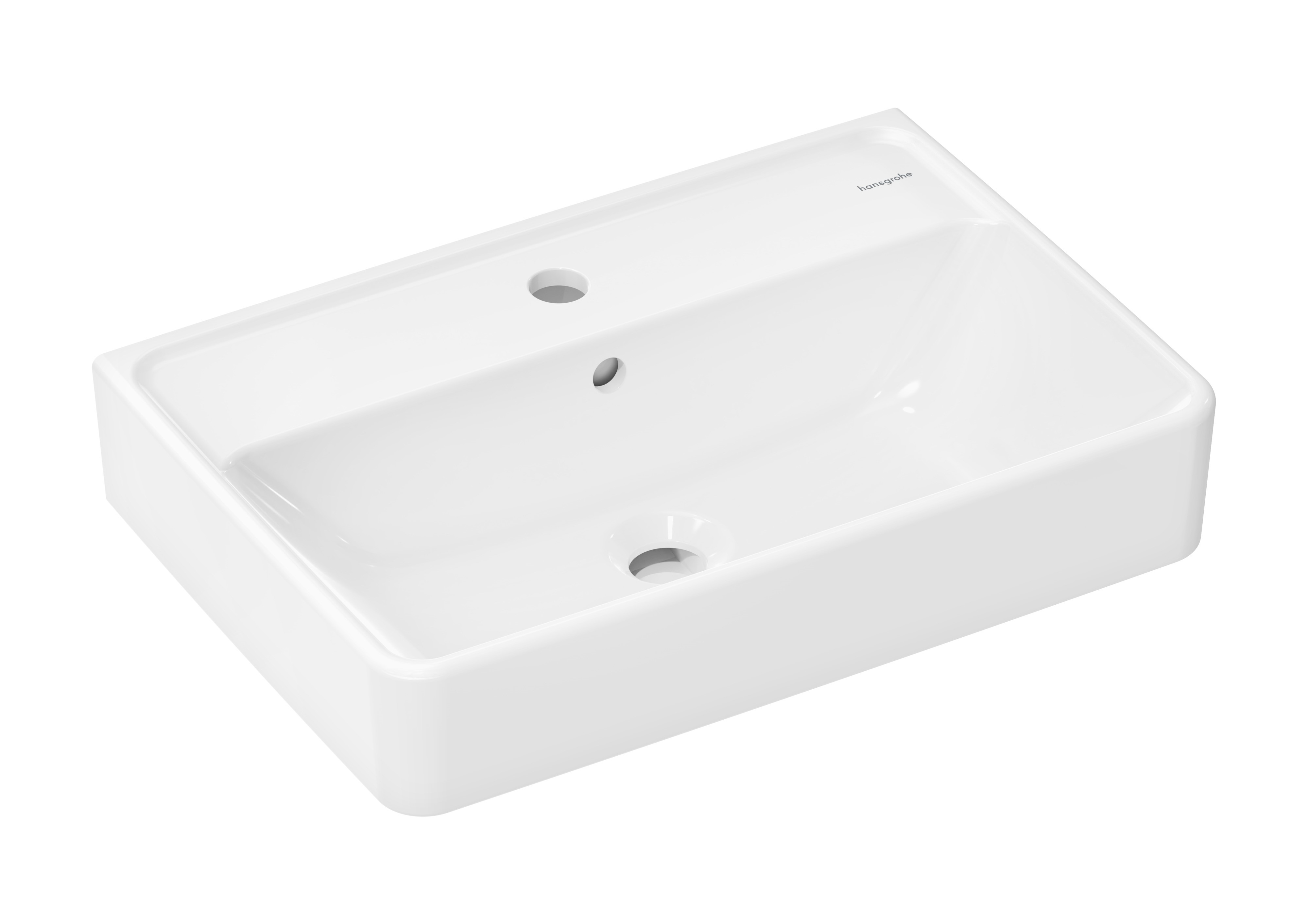 Hansgrohe Xanuia Q mosdótál 55x37 cm négyszögletes klasszikus fehér 61120450