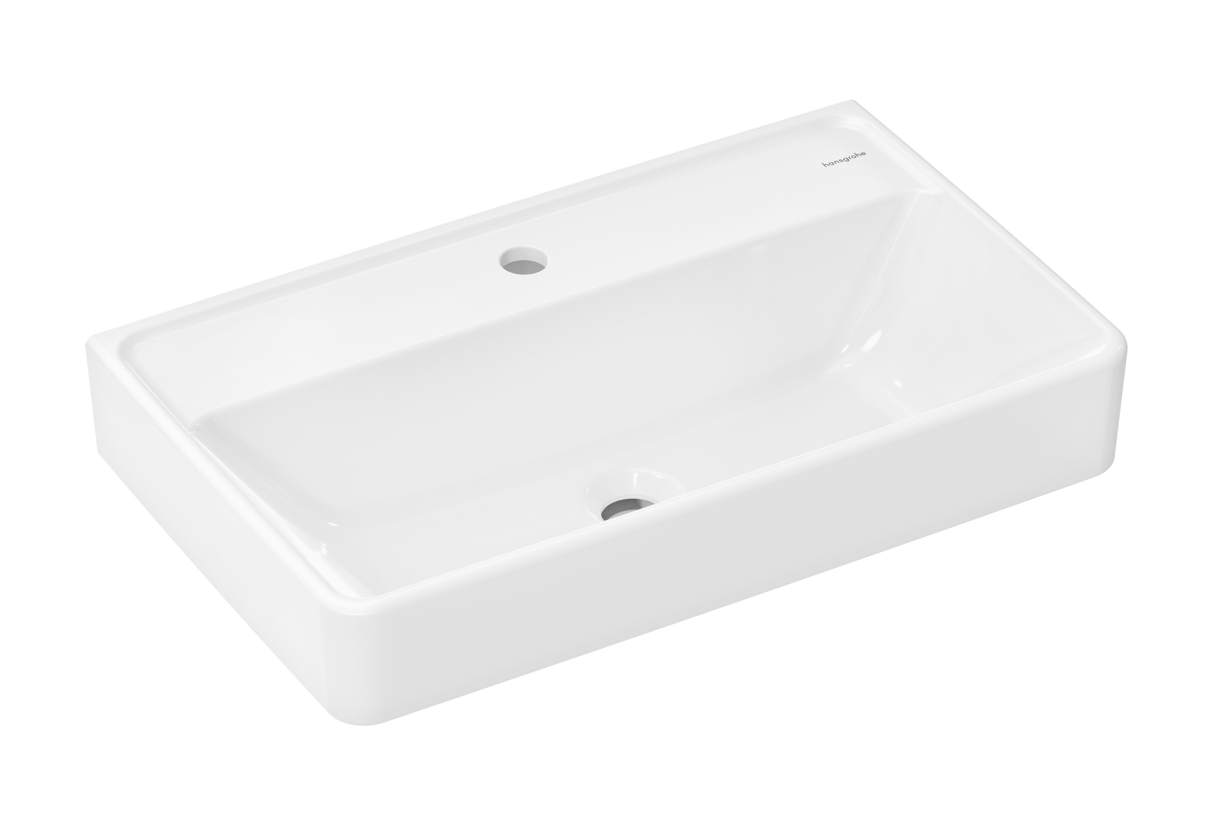 Hansgrohe Xanuia Q mosdótál 65x39 cm négyszögletes klasszikus fehér 60219450