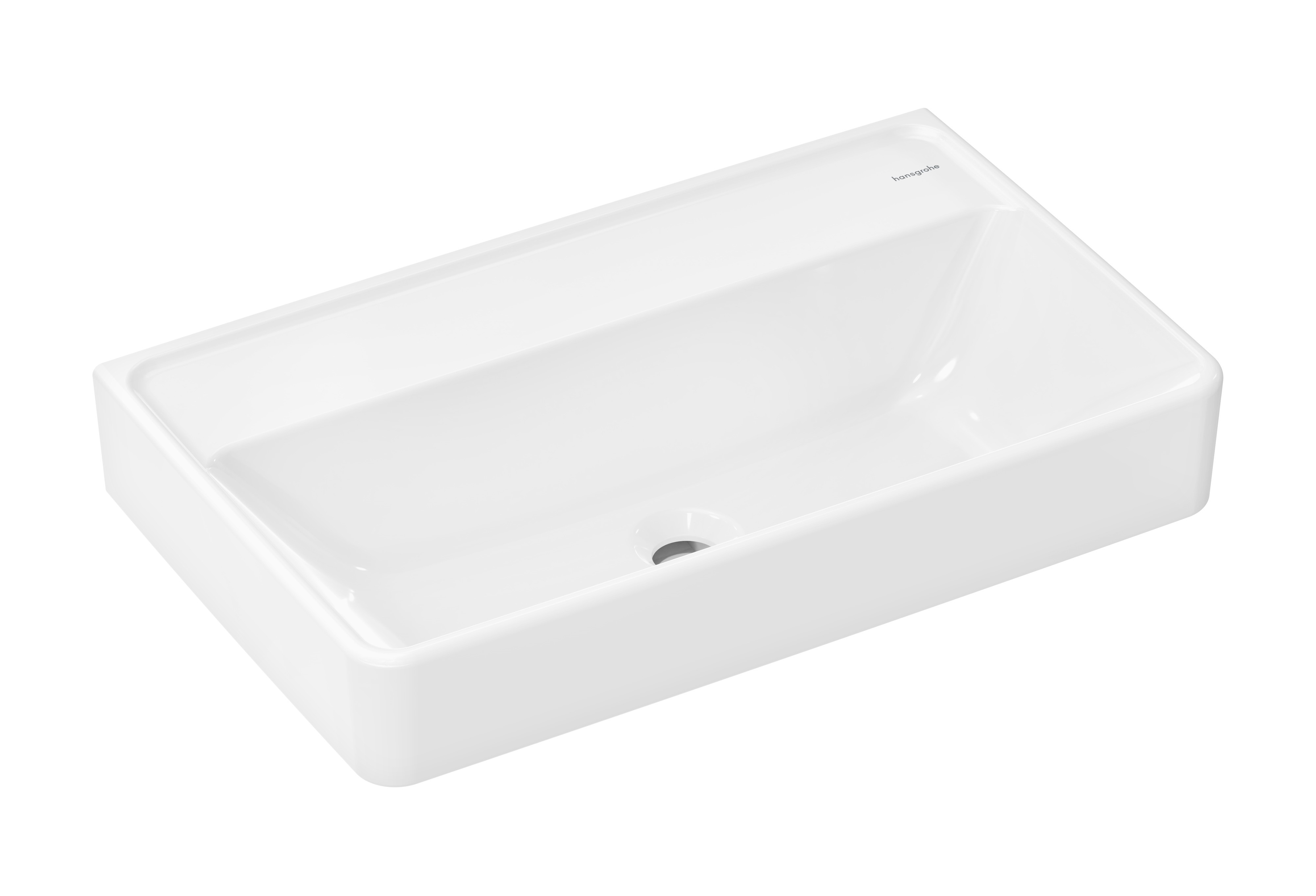 Hansgrohe Xanuia Q mosdótál 65x39 cm négyszögletes klasszikus fehér 60220450