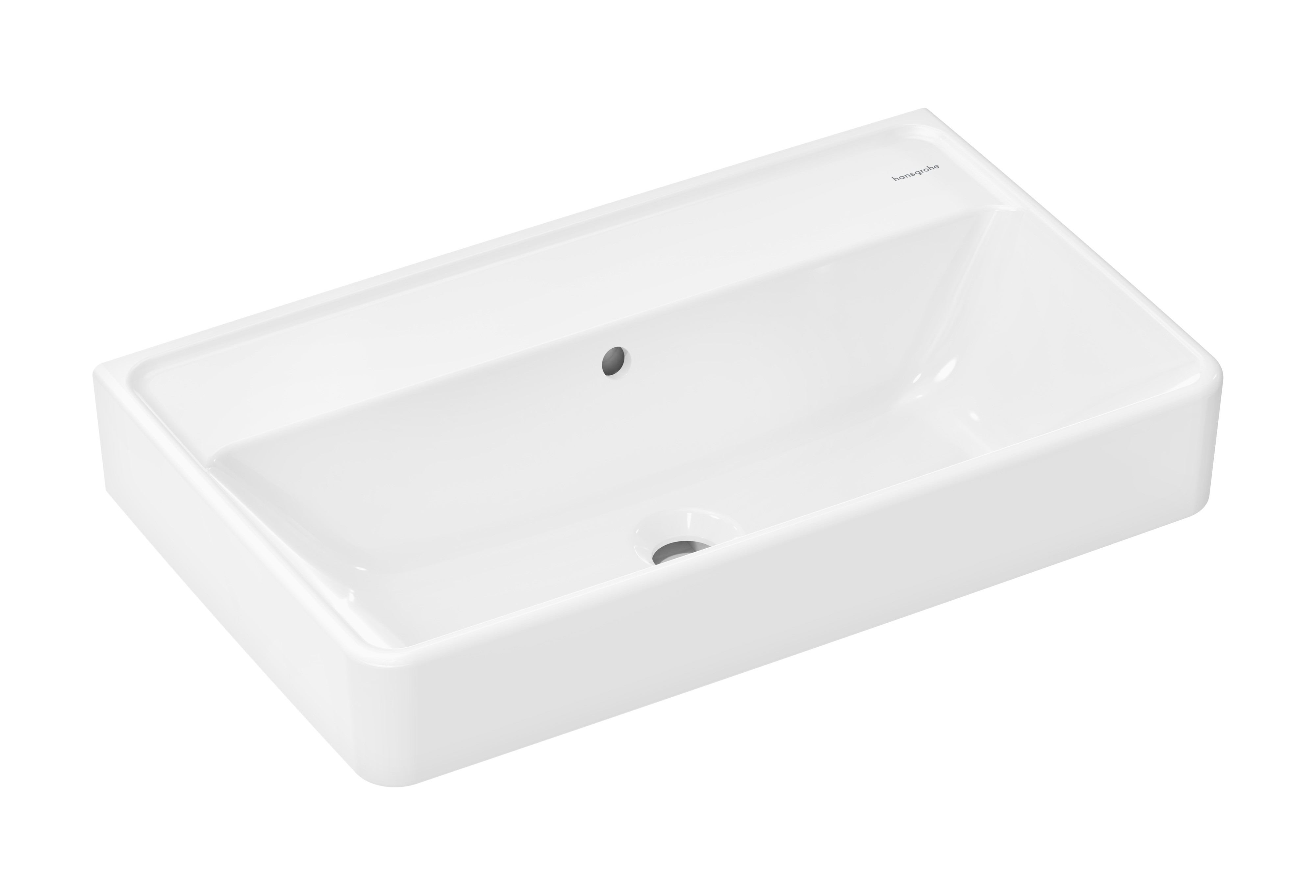 Hansgrohe Xanuia Q mosdótál 65x39 cm négyszögletes klasszikus fehér 61129450