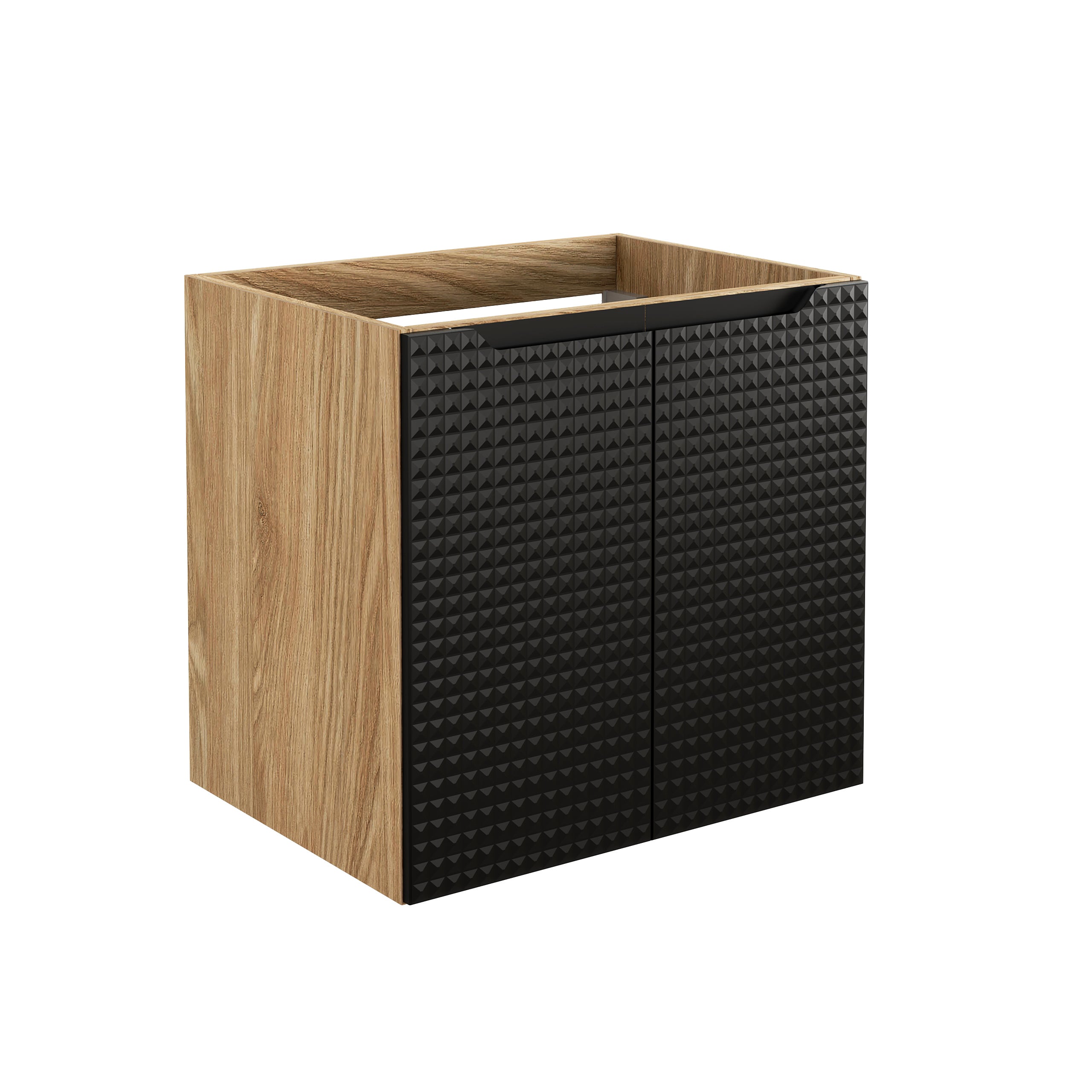 Comad Luxor Black szekrény 60x46x57 cm fekete-tölgy LUXOR BLACK 82-60-2D