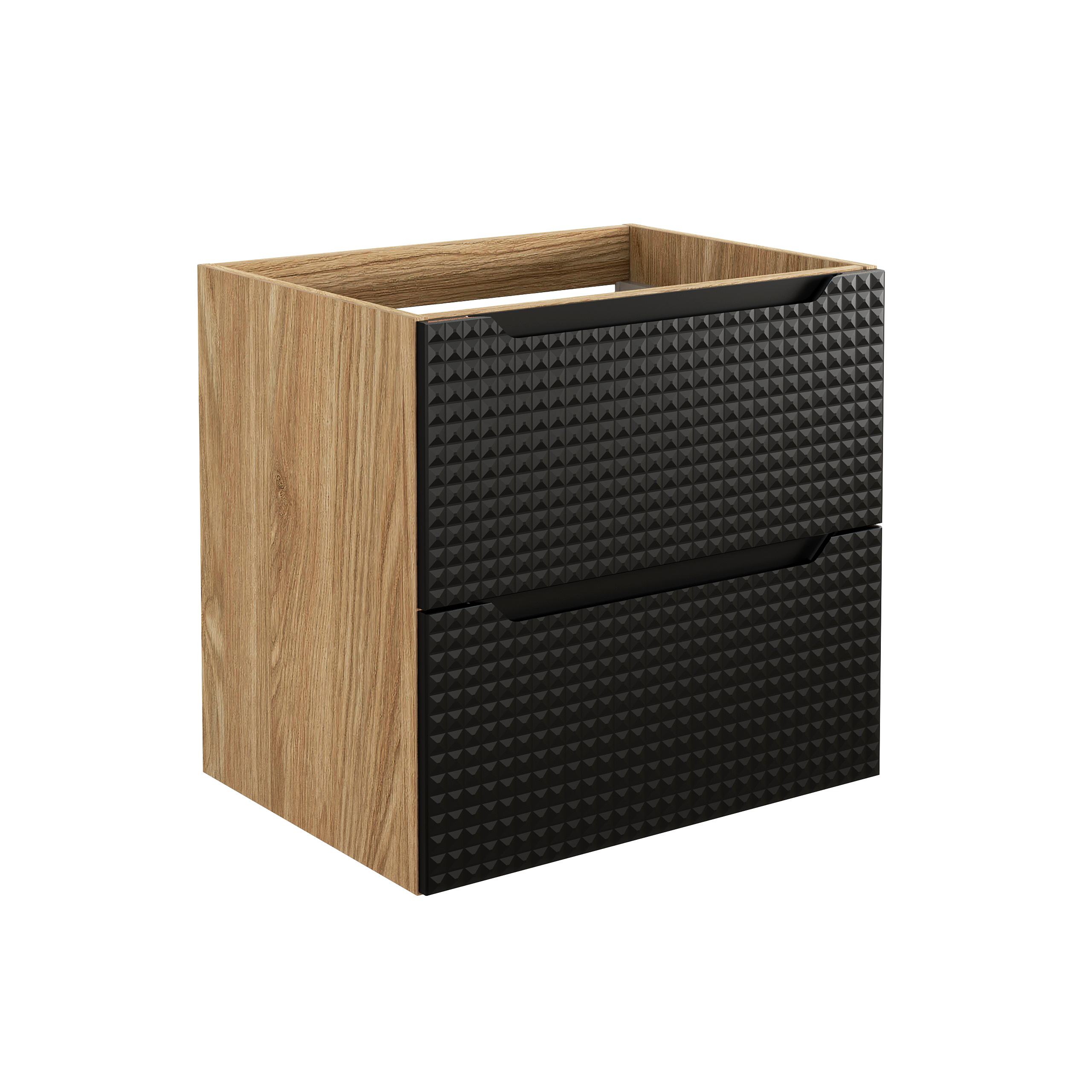 Comad Luxor Black szekrény 60x46x57 cm fekete-tölgy LUXOR BLACK 82-60-2S