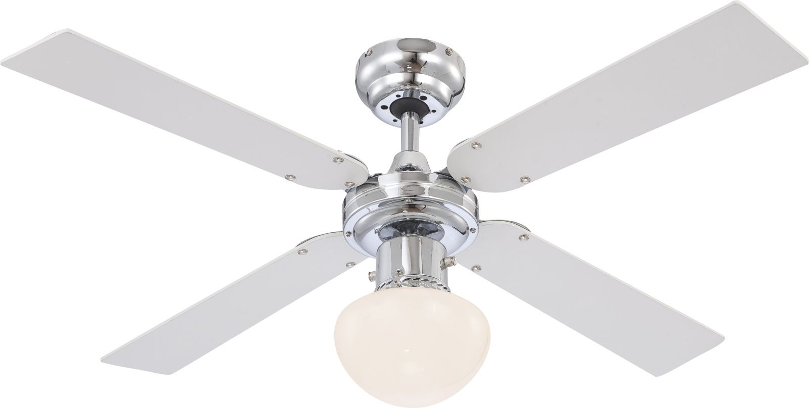 Globo Lighting Champion mennyezeti lámpaventilátor 1x60 W fehér-króm 0330