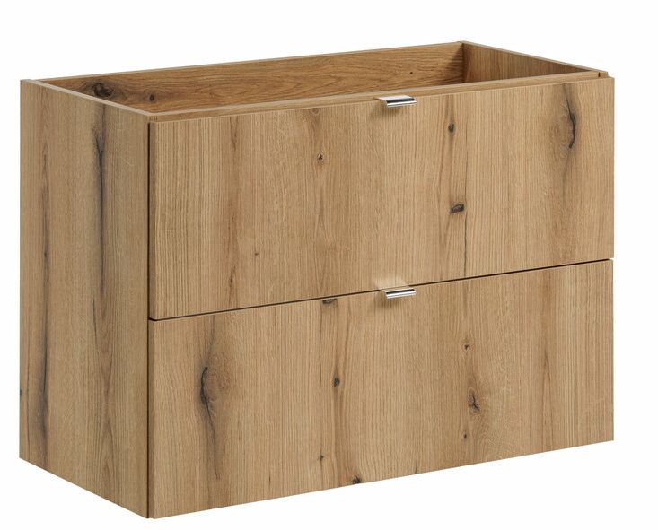 Comad Nova Oak szekrény 80x39x57 cm mosdókagyló alá akasztható tölgy NOVA OAK A 82-80-2S