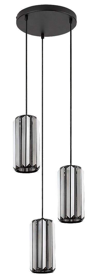 Rabalux Veness függőlámpa 3x40 W fekete-füst színű 72255