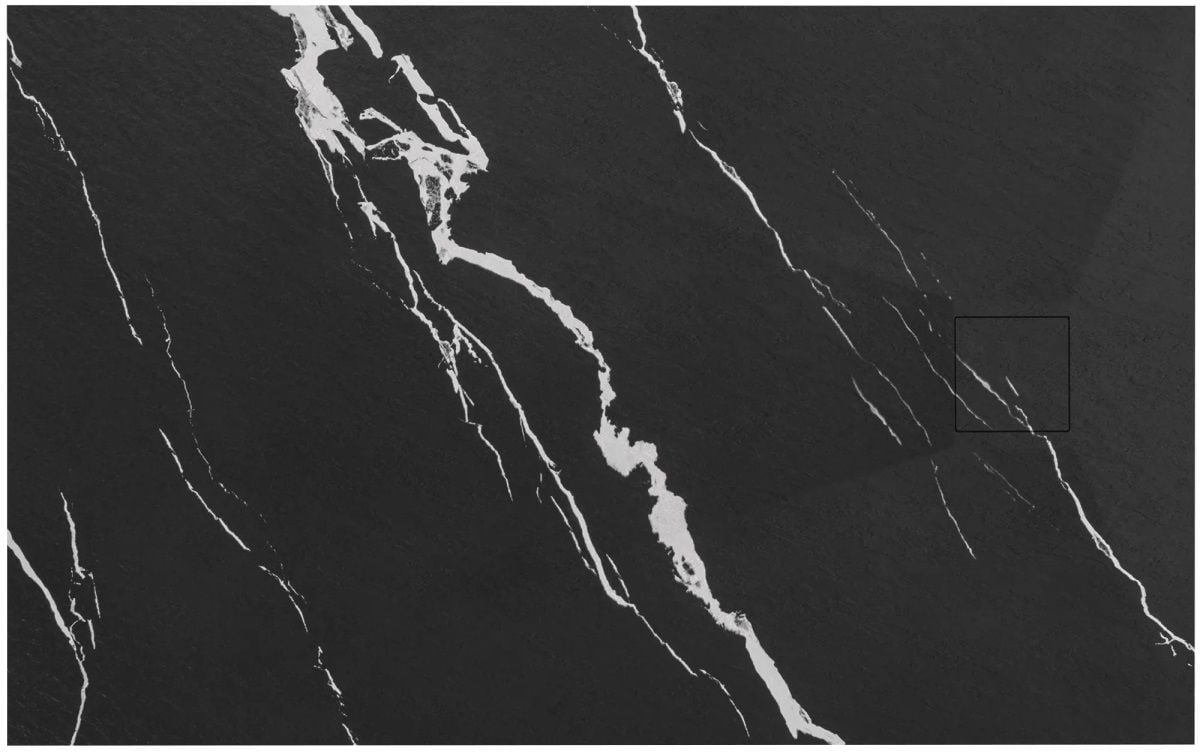 Rea Bazalt Carrara Black téglalap alakú zuhanytálca 90x120 cm fekete REA-K7009